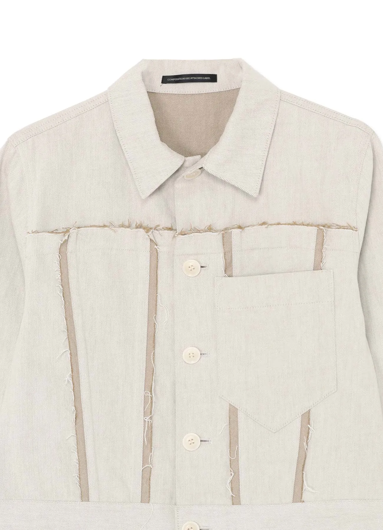 10oz DENIM PANELLED JACKET sold by Yohji Yamamoto product image thumbnail 4