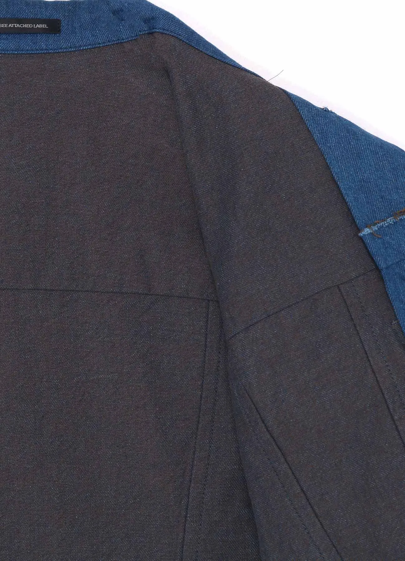 10oz DENIM PANELLED JACKET sold by Yohji Yamamoto product image thumbnail 4