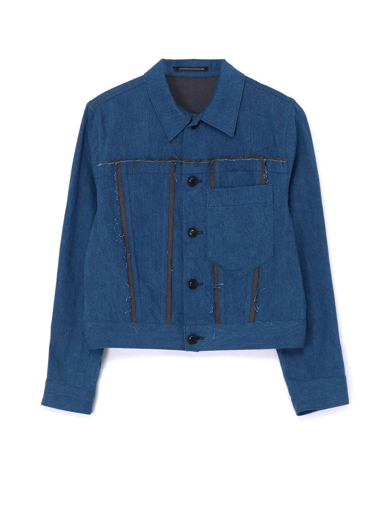 10oz DENIM PANELLED JACKET sold by Yohji Yamamoto