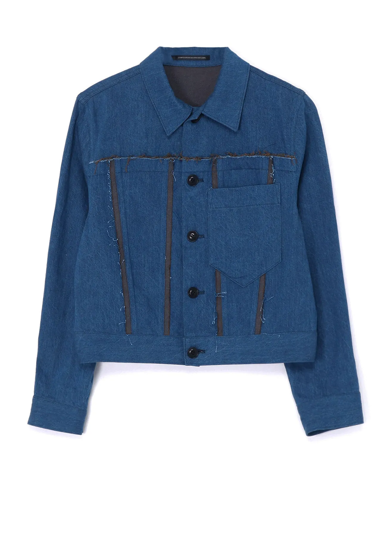 10oz DENIM PANELLED JACKET sold by Yohji Yamamoto product image thumbnail 2