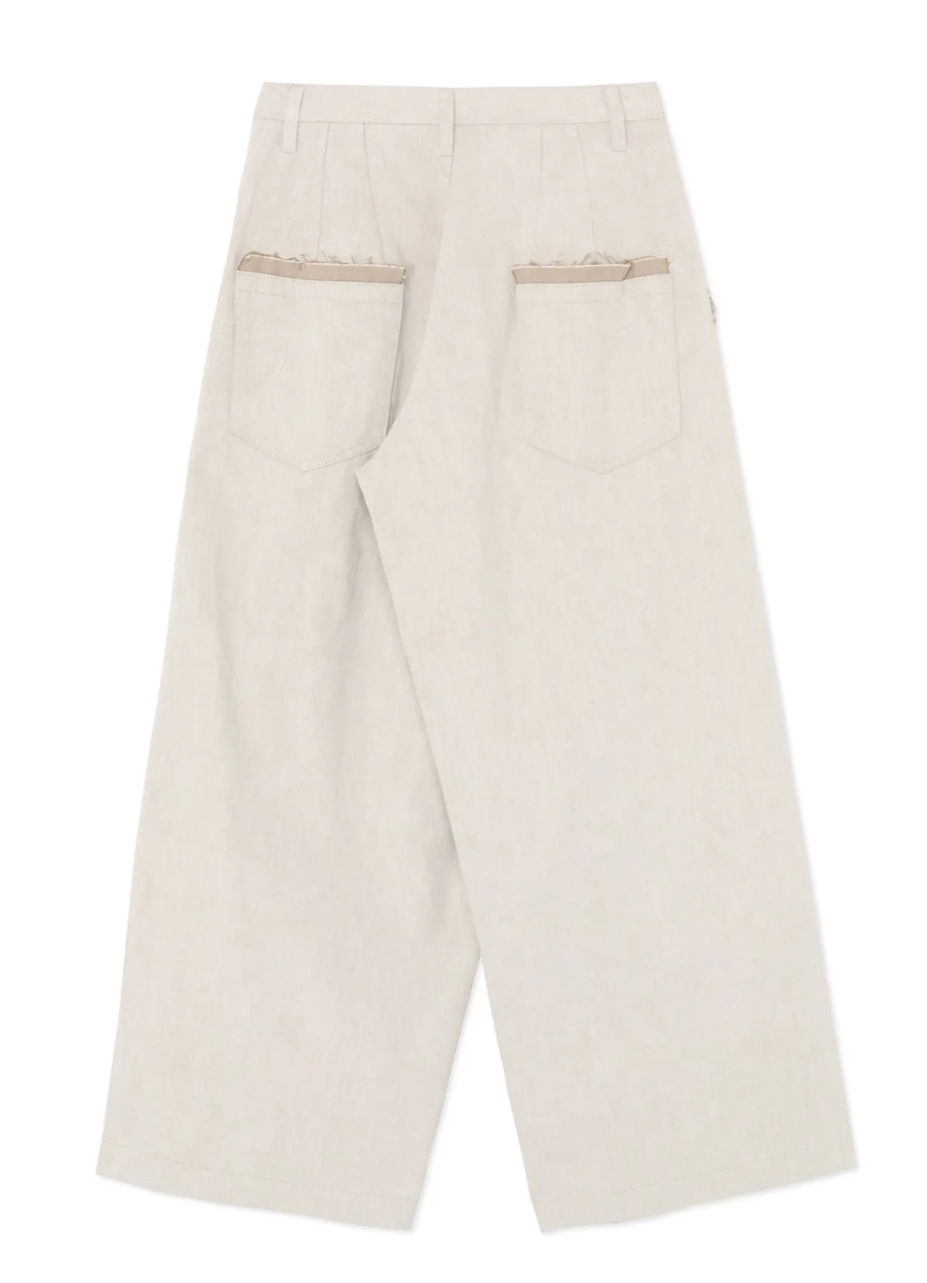 10oz DENIM DOUBLE PLEATED WIDE LEG PANTS sold by Yohji Yamamoto product image thumbnail 3