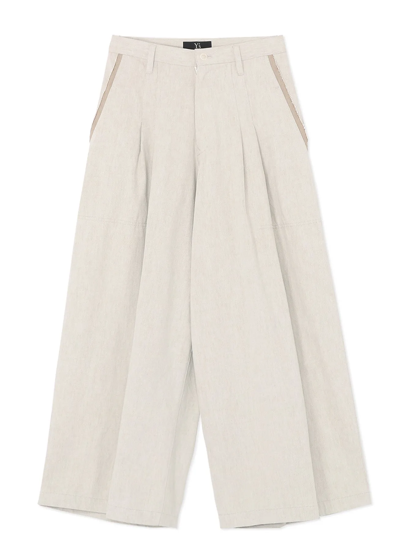 10oz DENIM DOUBLE PLEATED WIDE LEG PANTS sold by Yohji Yamamoto product image thumbnail 2