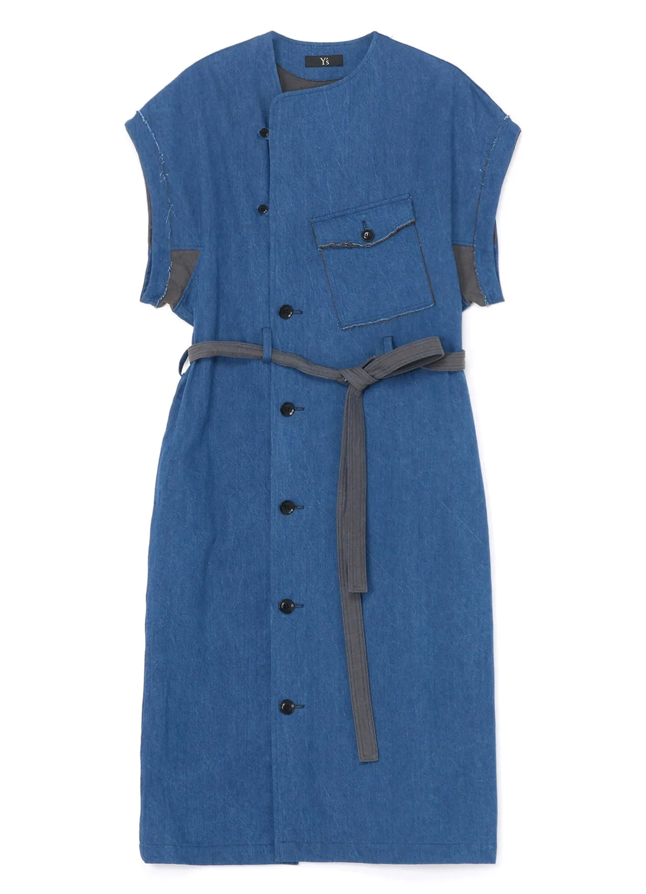 10oz DENIM SURGICAL GOWN DRESS sold by Yohji Yamamoto product image thumbnail 2