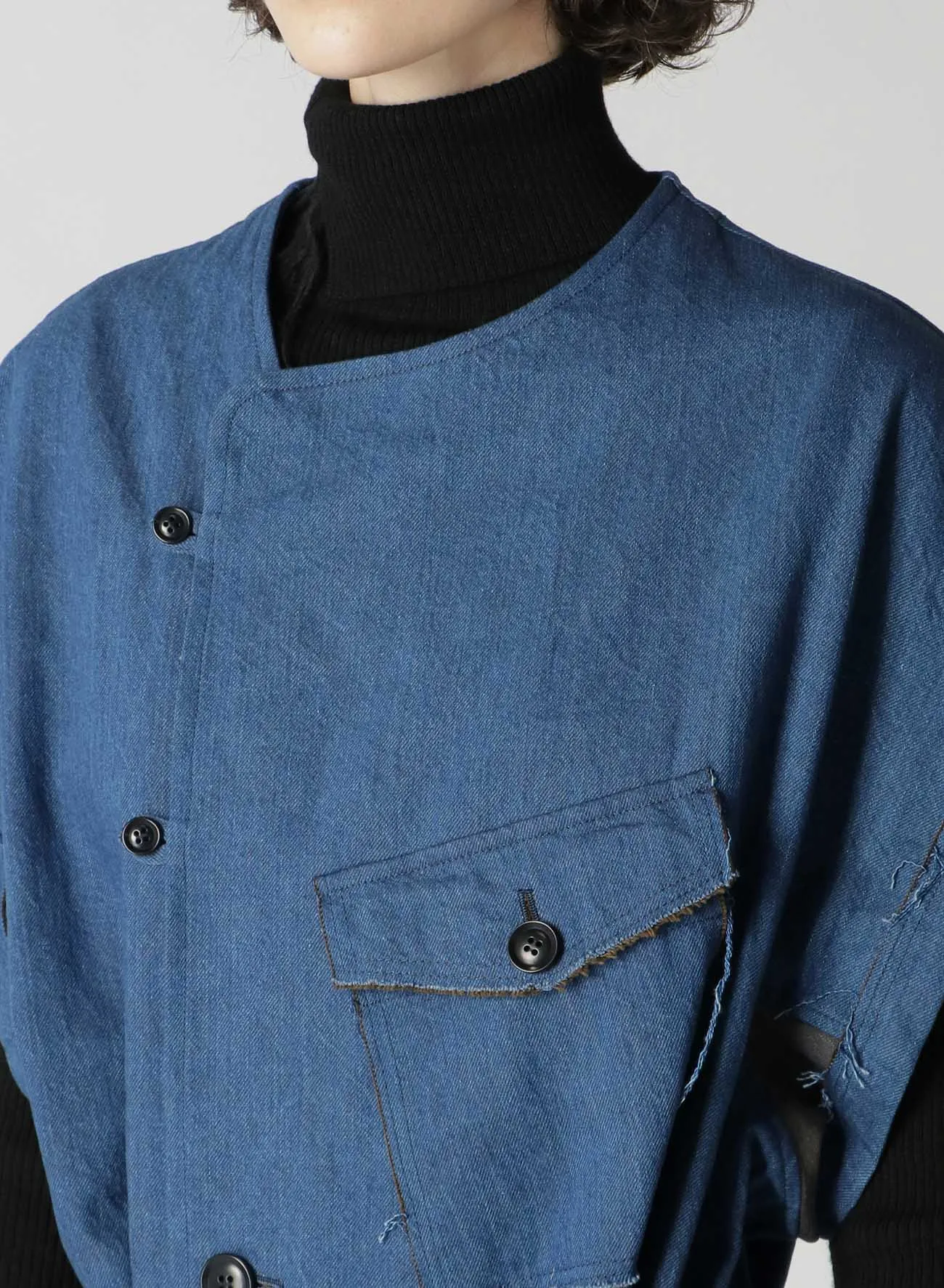 10oz DENIM SURGICAL GOWN DRESS sold by Yohji Yamamoto product image thumbnail 5