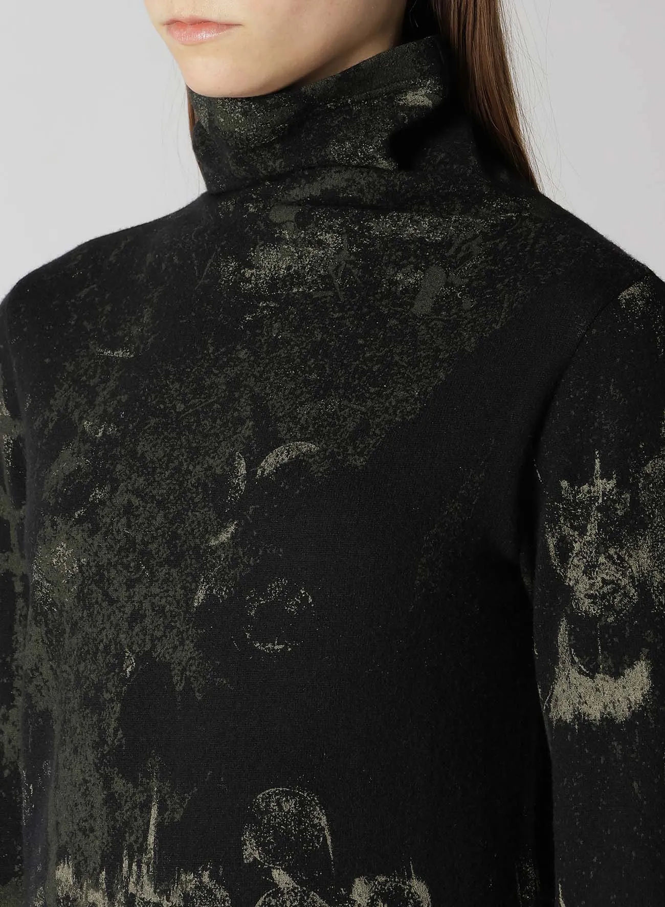 1/26 JERSEY GRAFFITI PRINT HIGHT NECK LONG SLEEVE T sold by Yohji Yamamoto product image thumbnail 5