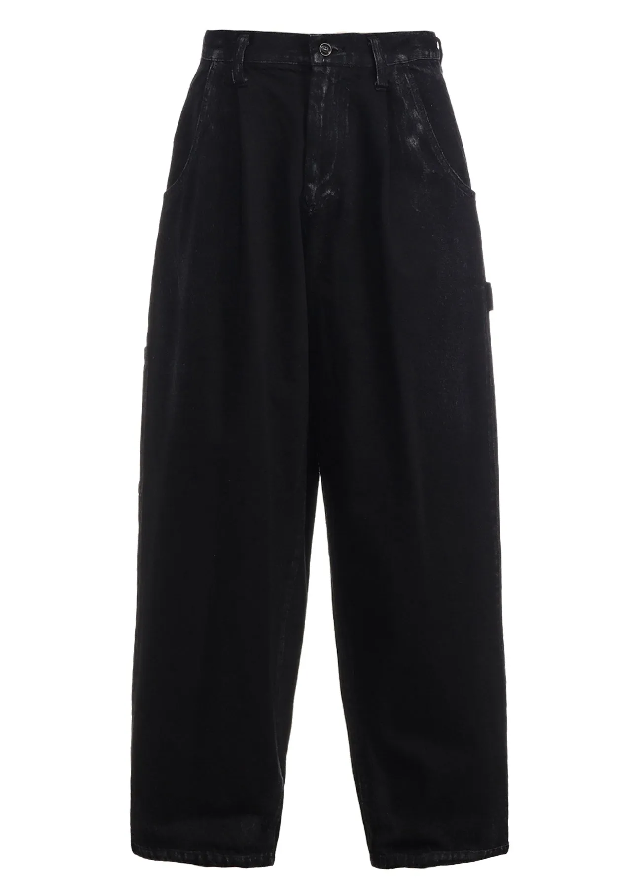 10OZ DENIM SINGLE-PLEATED WIDE LEG PANTS sold by Yohji Yamamoto product image thumbnail 2