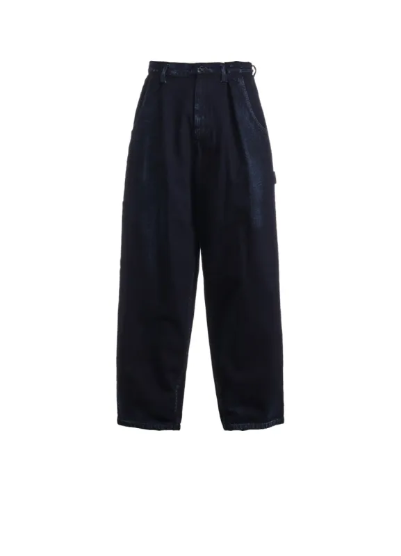 10OZ DENIM SINGLE-PLEATED WIDE LEG PANTS sold by Yohji Yamamoto