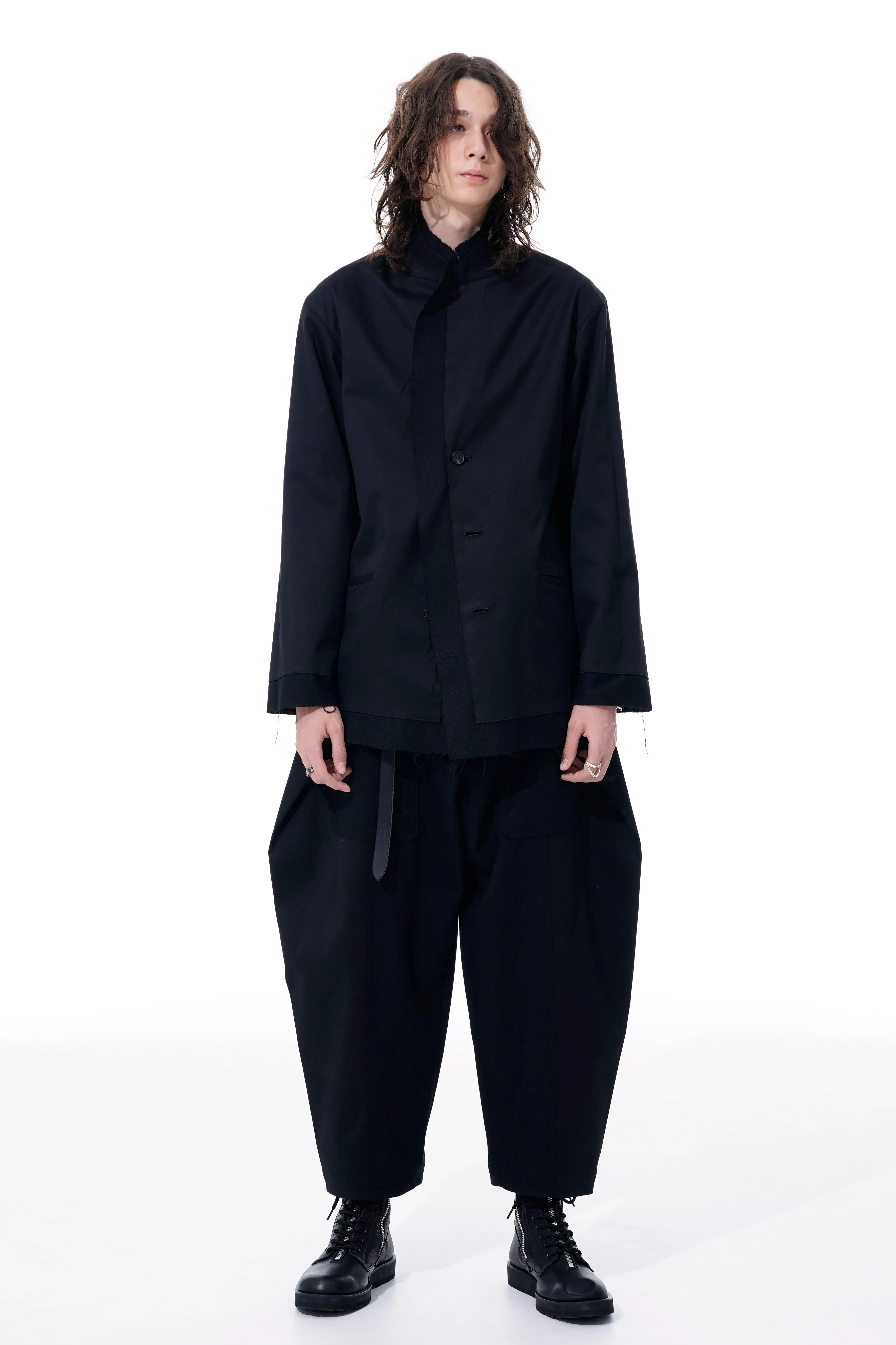 1/10 FLANNEL WAIST ADJUSTABLE VERTICAL JOINT PANTS sold by Yohji Yamamoto product image thumbnail 4
