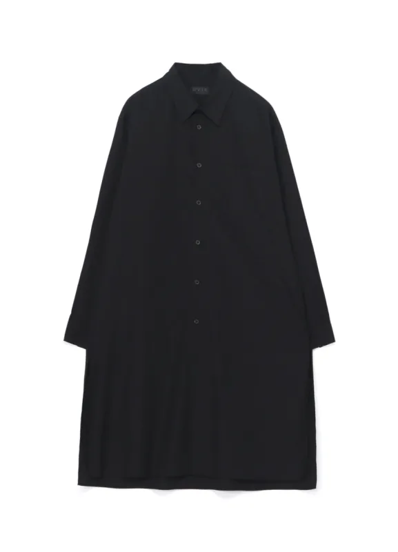 100/2 BROAD REGULAR COLLAR LOOSE FIT LONG SHIRT sold by Yohji Yamamoto