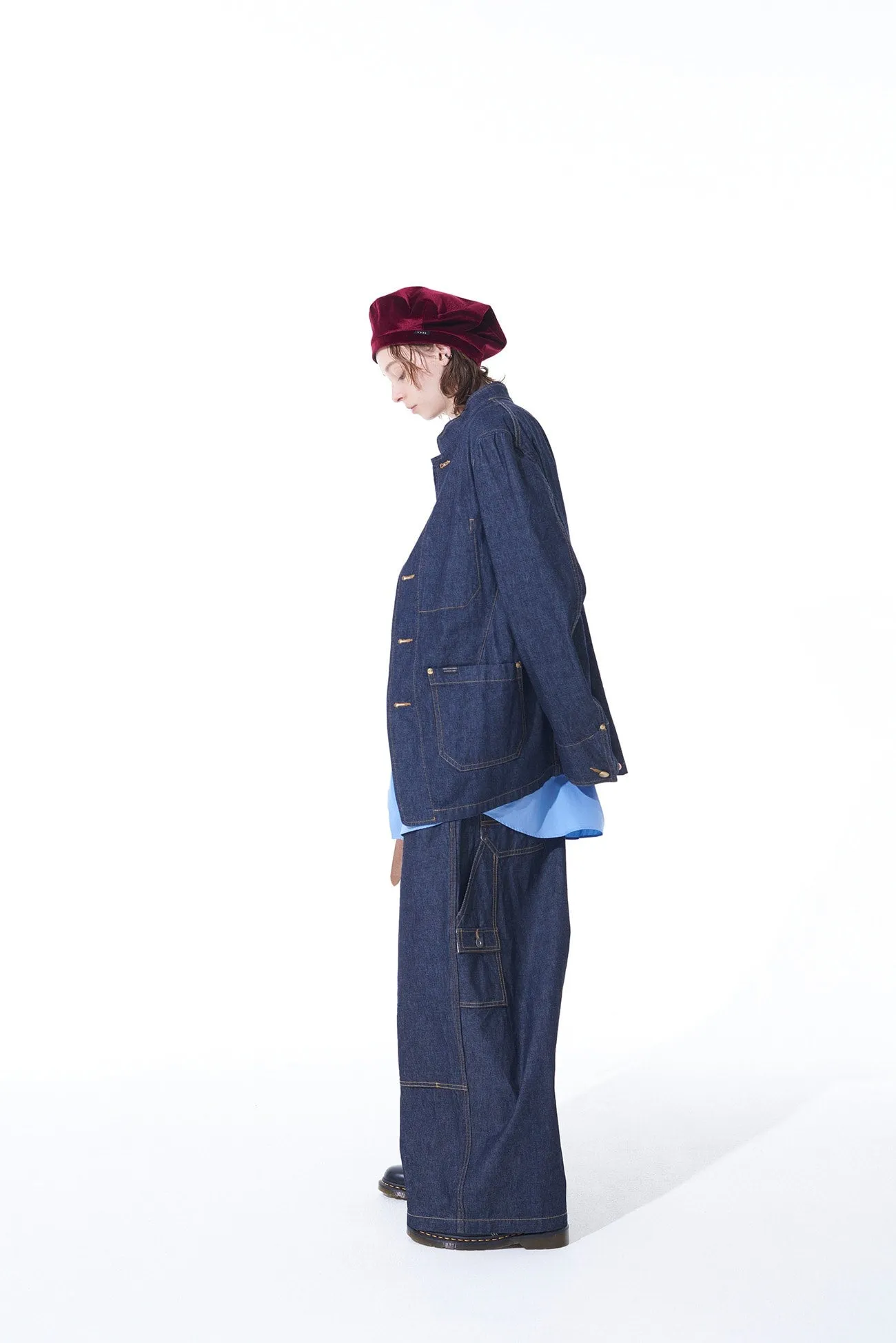 10 OZ DENIM STAND COLLAR COVERALLS JACKET sold by Yohji Yamamoto product image thumbnail 3
