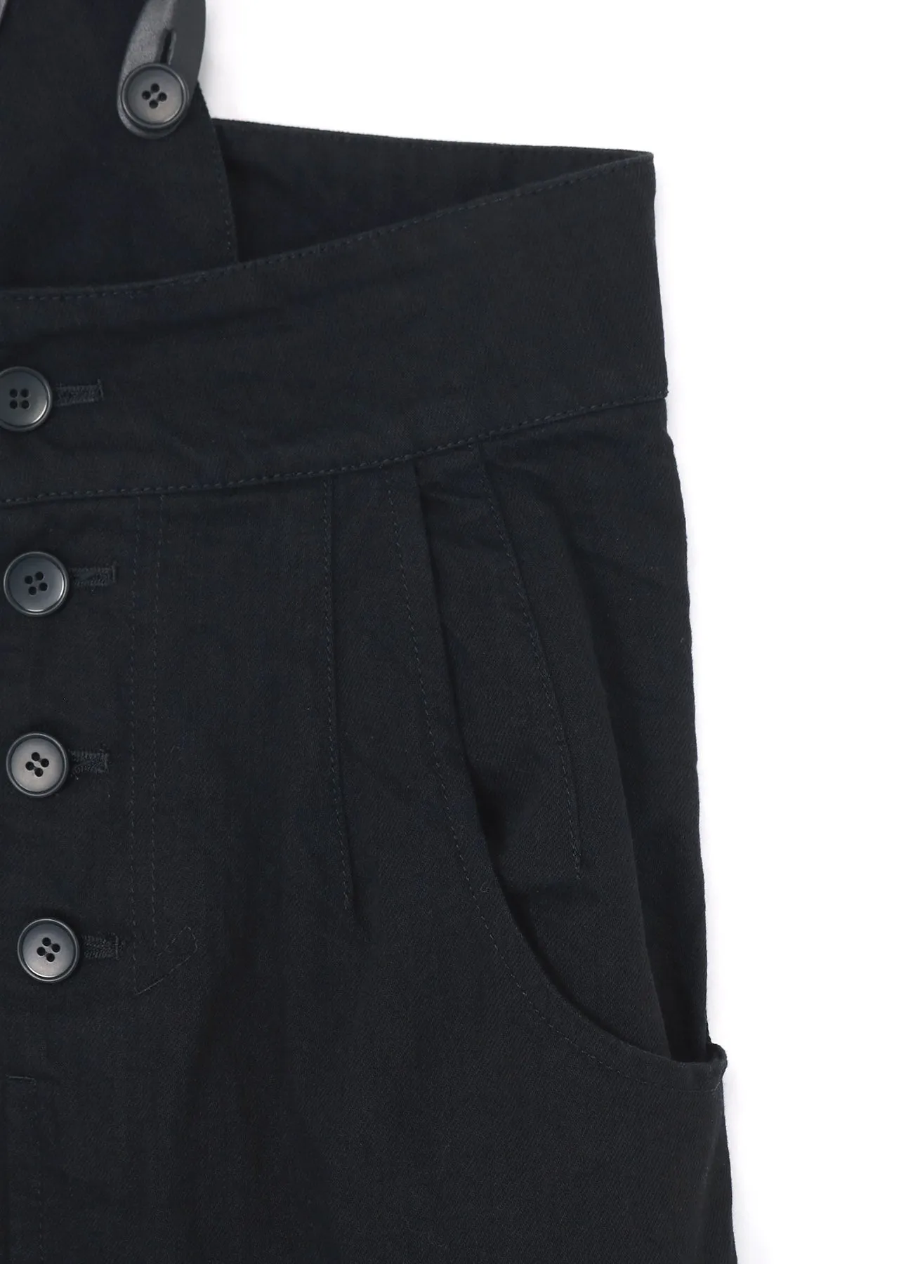 10 OZ DENIM TWIST SKIRT WITH SUSPENDERS sold by Yohji Yamamoto product image thumbnail 5