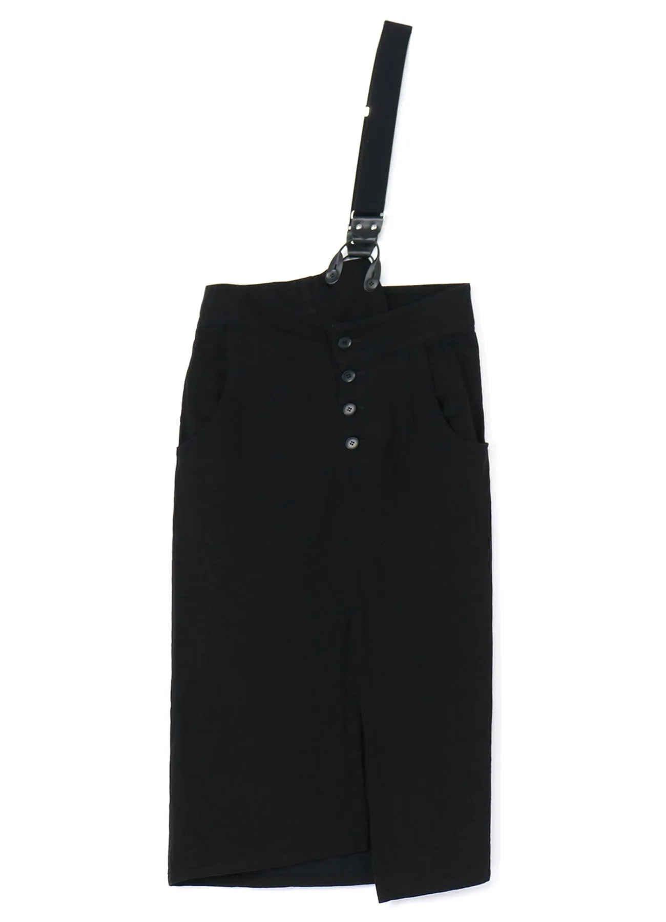 10 OZ DENIM TWIST SKIRT WITH SUSPENDERS sold by Yohji Yamamoto product image thumbnail 2