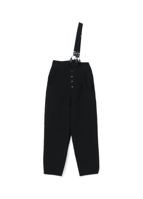 10 OZ DENIM TWIST PANTS WITH SUSPENDERS sold by Yohji Yamamoto