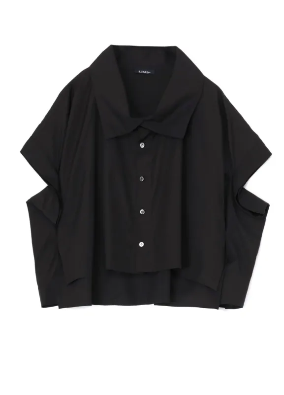 100/2 BROAD COTTON ELBOW SLIT SHIRT made by Yohji Yamamoto