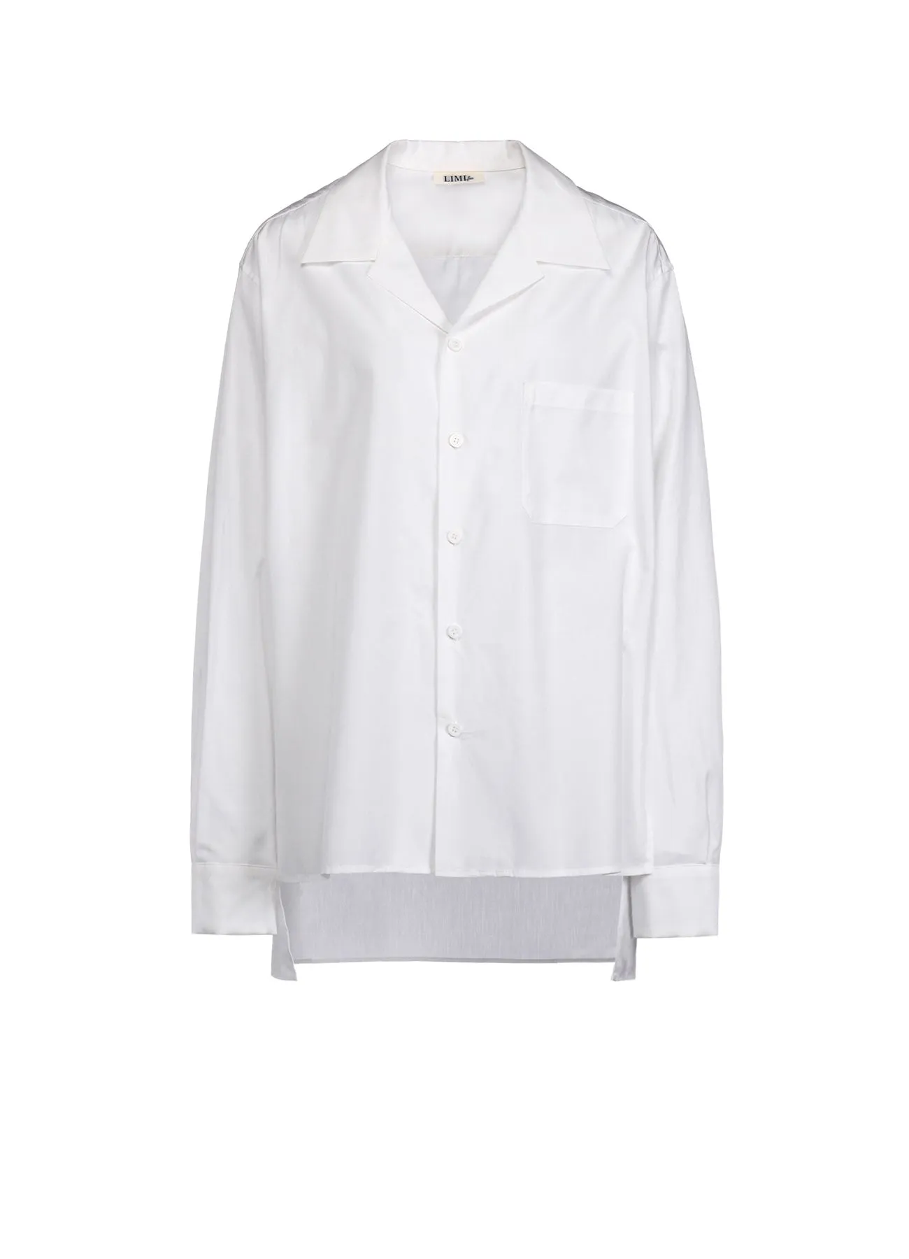 100/2 BROAD COTTON OPEN COLLAR SHIRT sold by Yohji Yamamoto