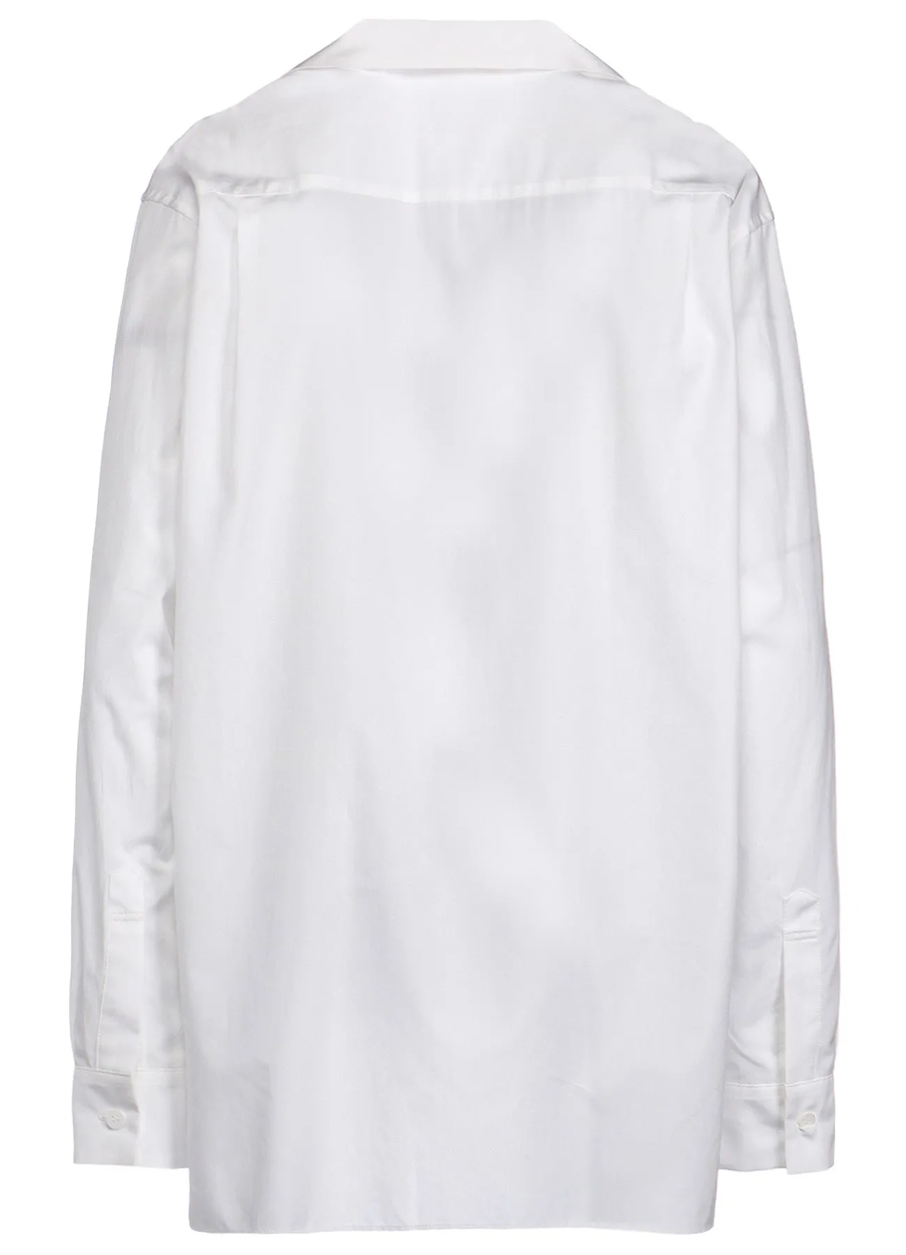 100/2 BROAD COTTON OPEN COLLAR SHIRT sold by Yohji Yamamoto product image thumbnail 3