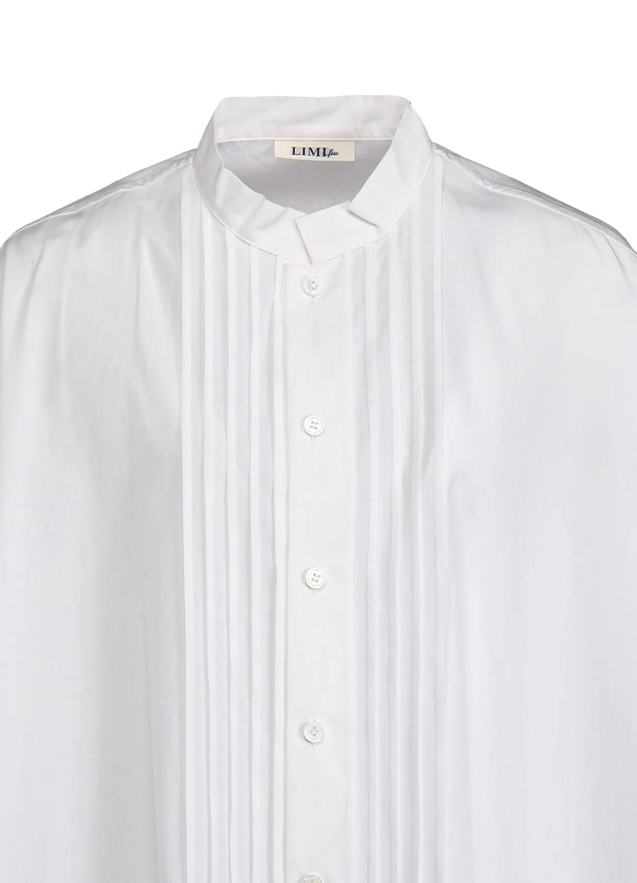 100/2 BROAD COTTON PIN TUCK BIG SHIRT sold by Yohji Yamamoto product image thumbnail 4