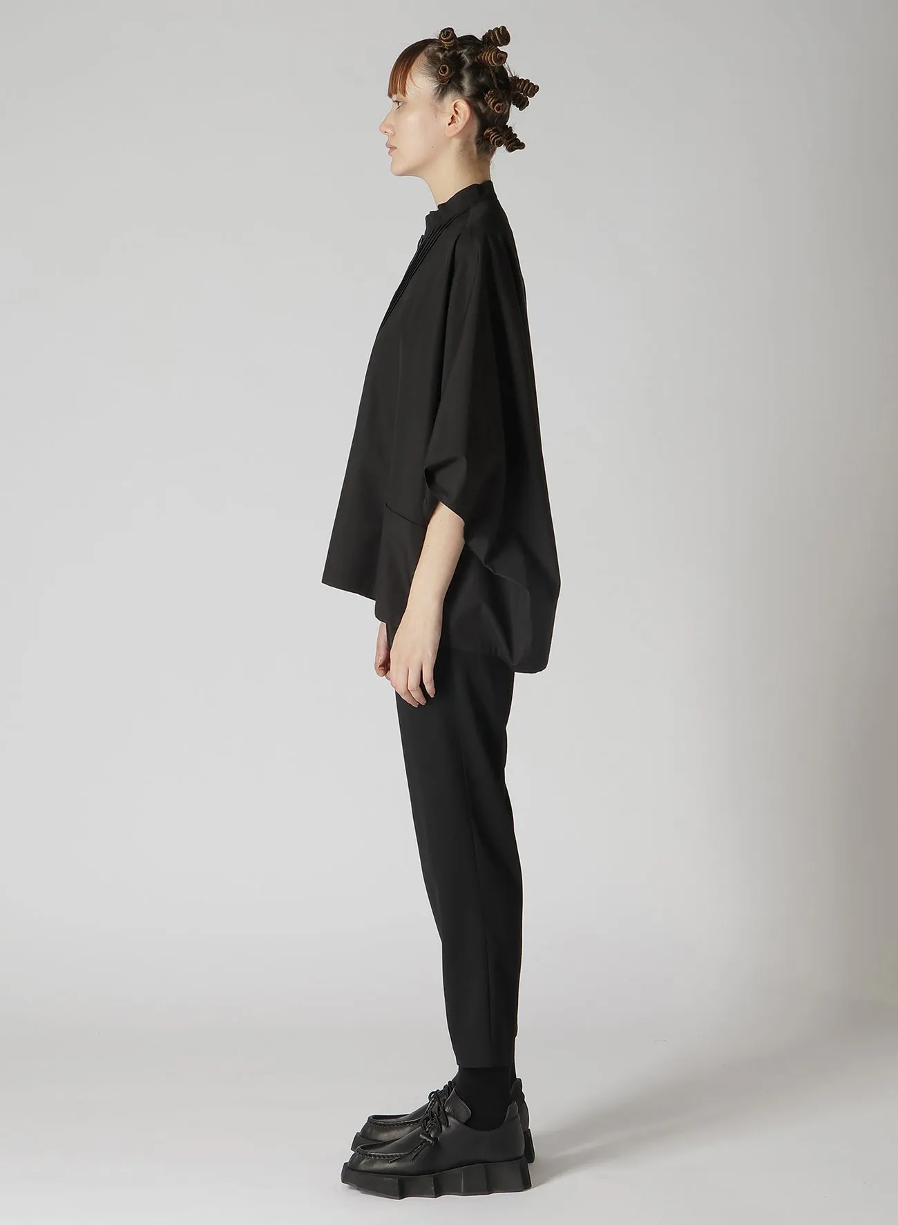 100/2 BROAD COTTON PIN TUCK BIG SHIRT sold by Yohji Yamamoto product image thumbnail 5