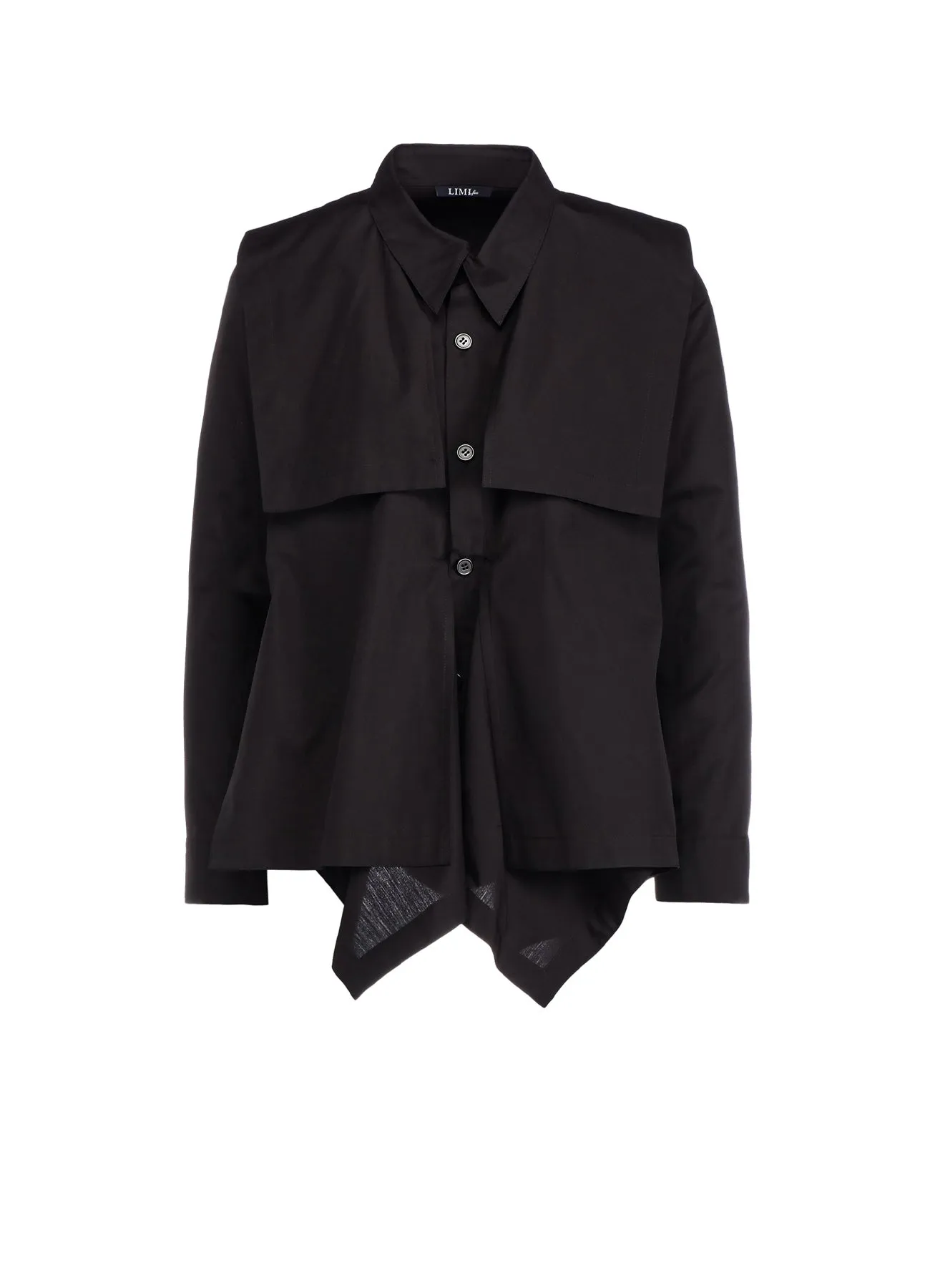 100/2 BROAD COTTON SQUARE HEM LINE SHIRT sold by Yohji Yamamoto