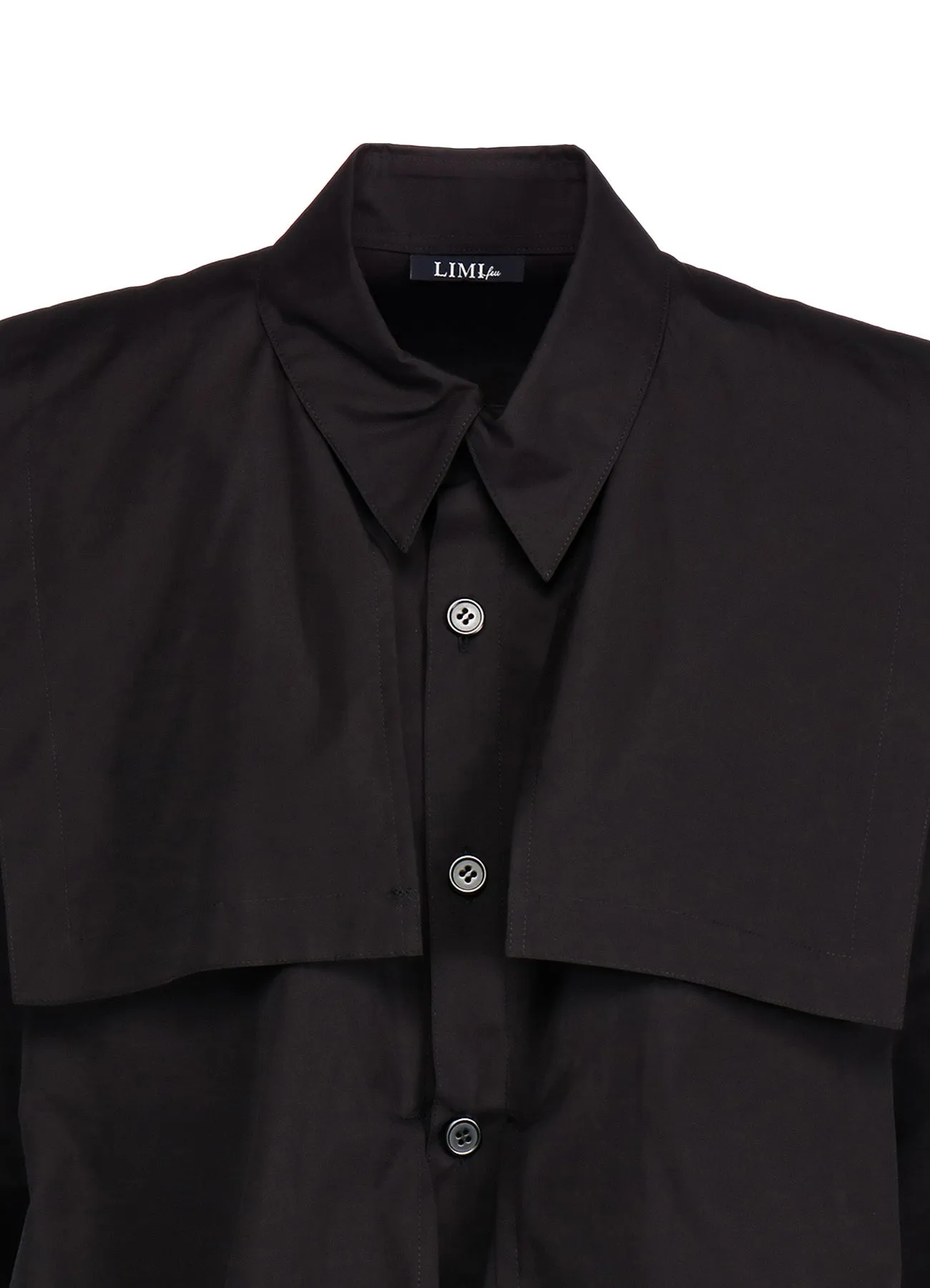 100/2 BROAD COTTON SQUARE HEM LINE SHIRT sold by Yohji Yamamoto product image thumbnail 4