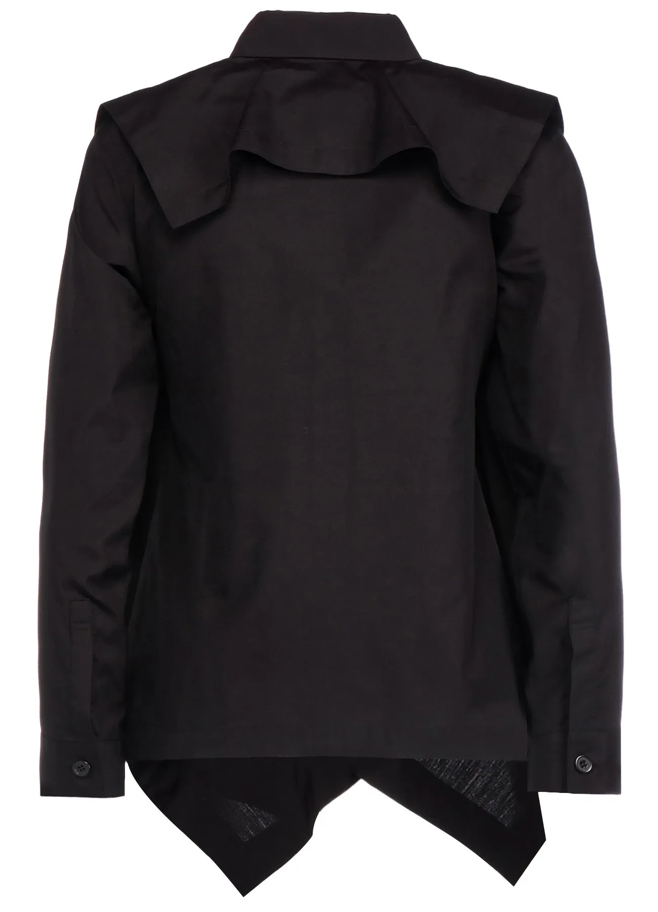 100/2 BROAD COTTON SQUARE HEM LINE SHIRT sold by Yohji Yamamoto product image thumbnail 3