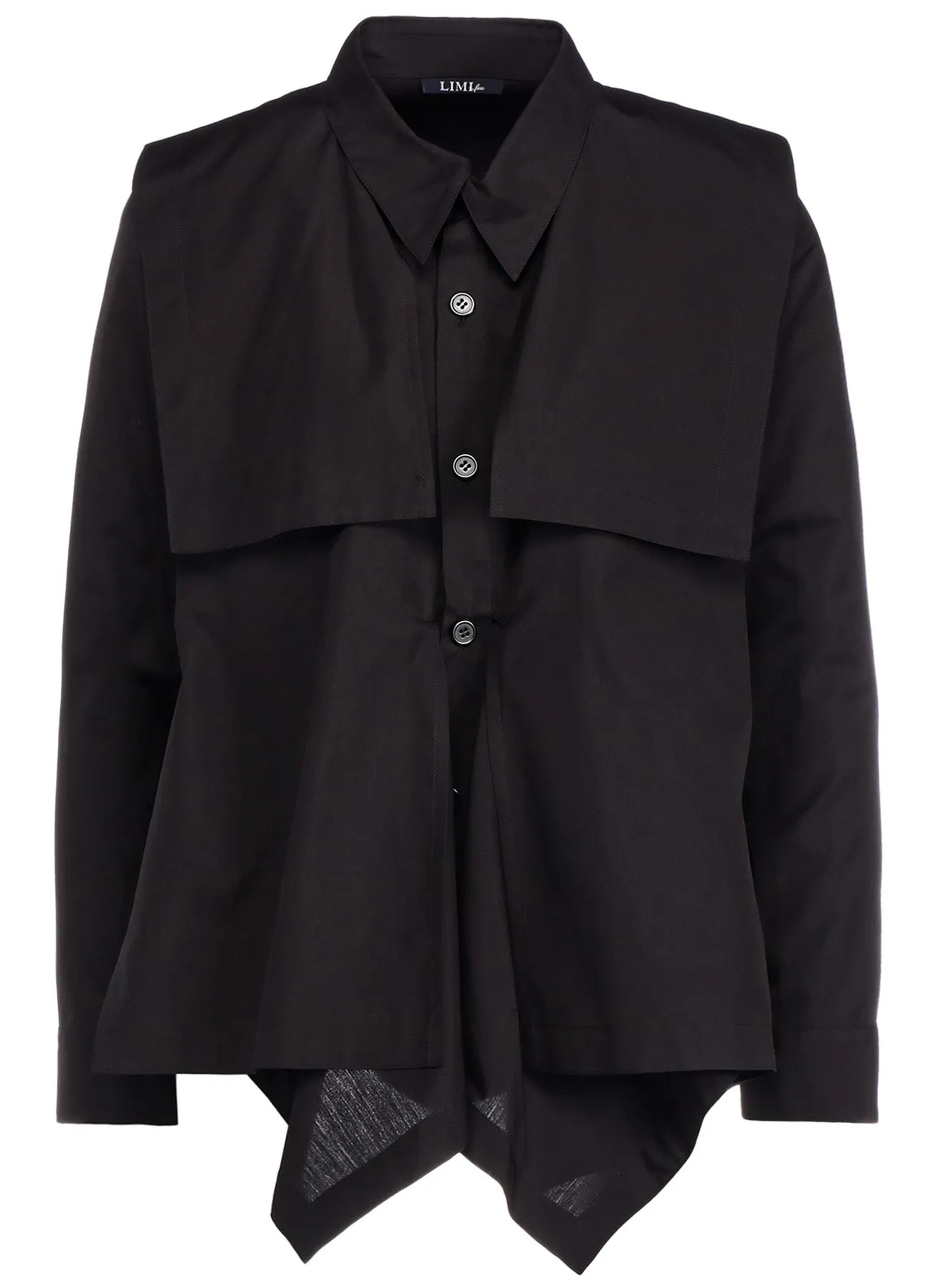 100/2 BROAD COTTON SQUARE HEM LINE SHIRT sold by Yohji Yamamoto product image thumbnail 2