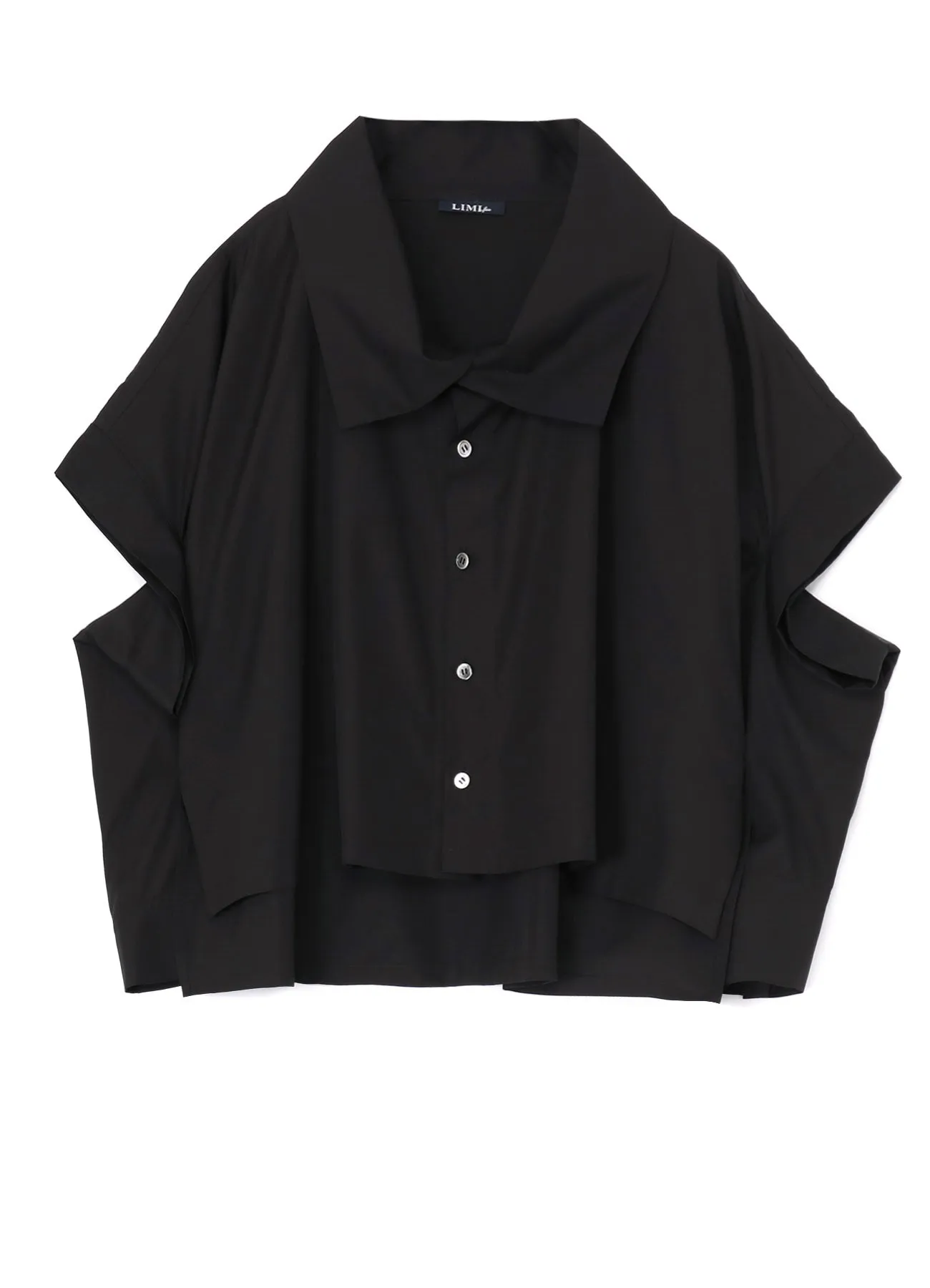 100/2 BROAD COTTON ELBOW SLIT SHIRT sold by Yohji Yamamoto product image thumbnail 2