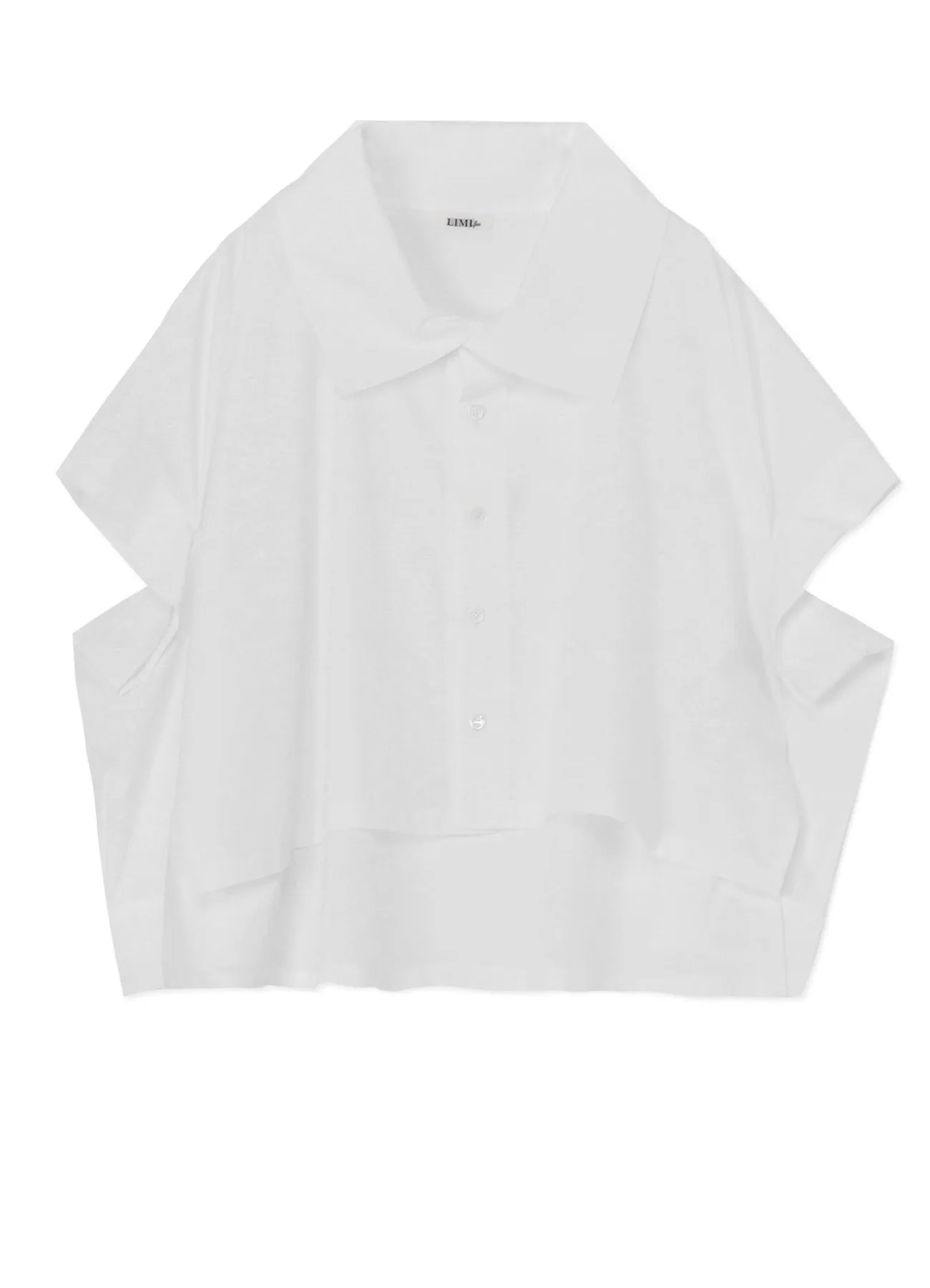 100/2 BROAD COTTON ELBOW SLIT SHIRT sold by Yohji Yamamoto product image thumbnail 2