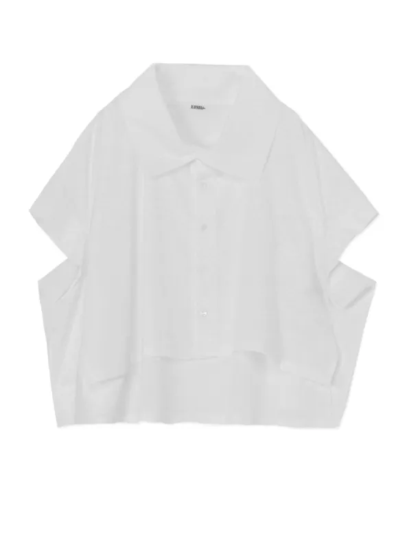 100/2 BROAD COTTON ELBOW SLIT SHIRT sold by Yohji Yamamoto