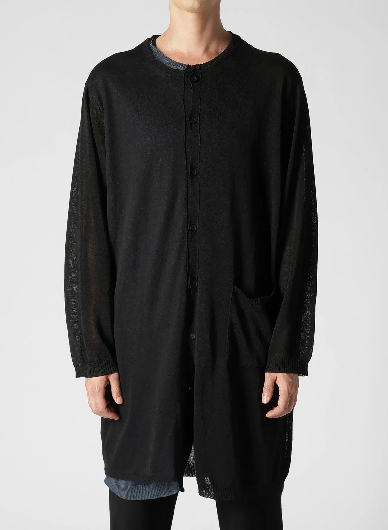 14-GAUGE LAYERED CARDIGAN sold by Yohji Yamamoto product image thumbnail 2