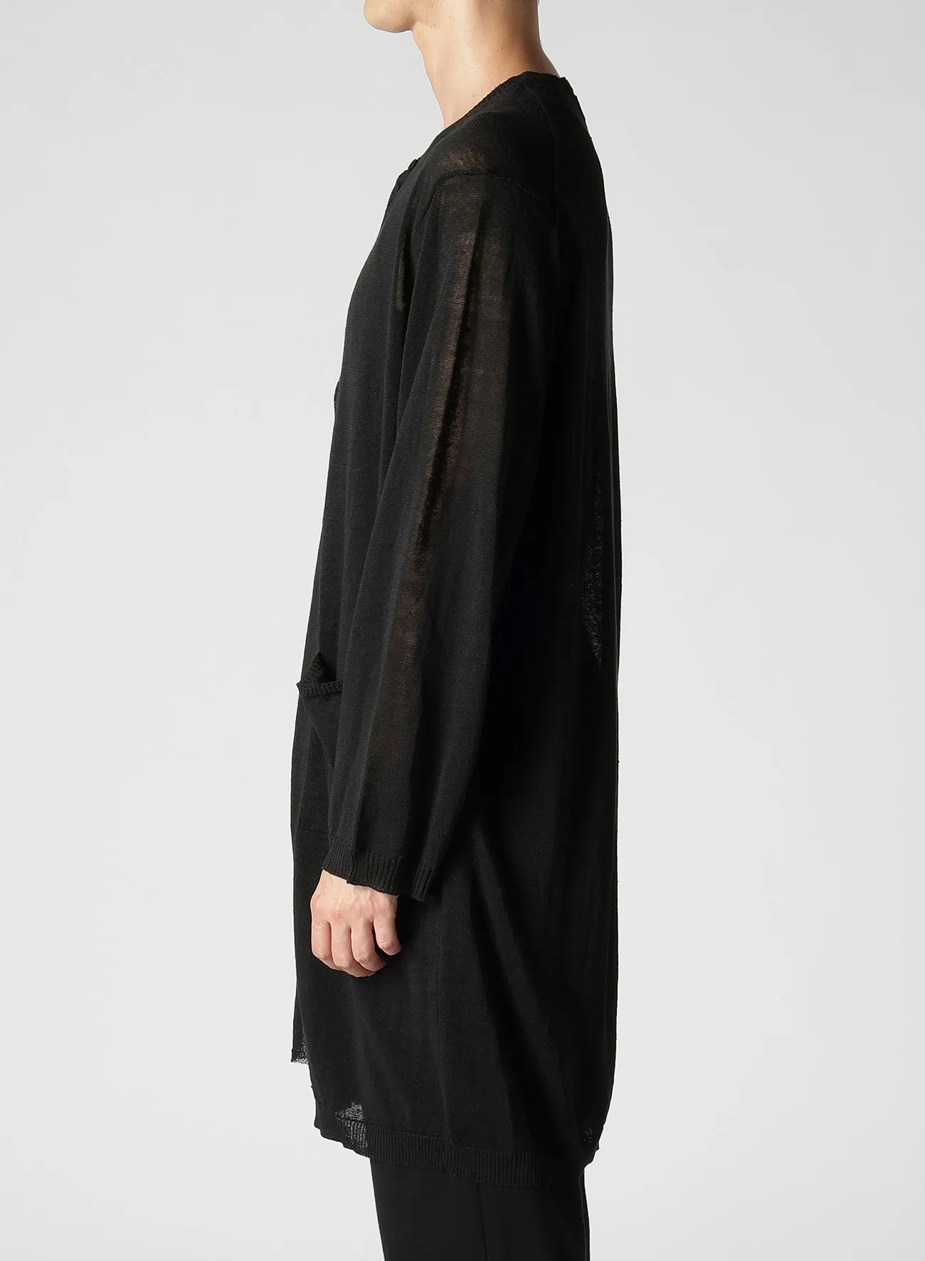 14-GAUGE LAYERED CARDIGAN sold by Yohji Yamamoto product image thumbnail 4