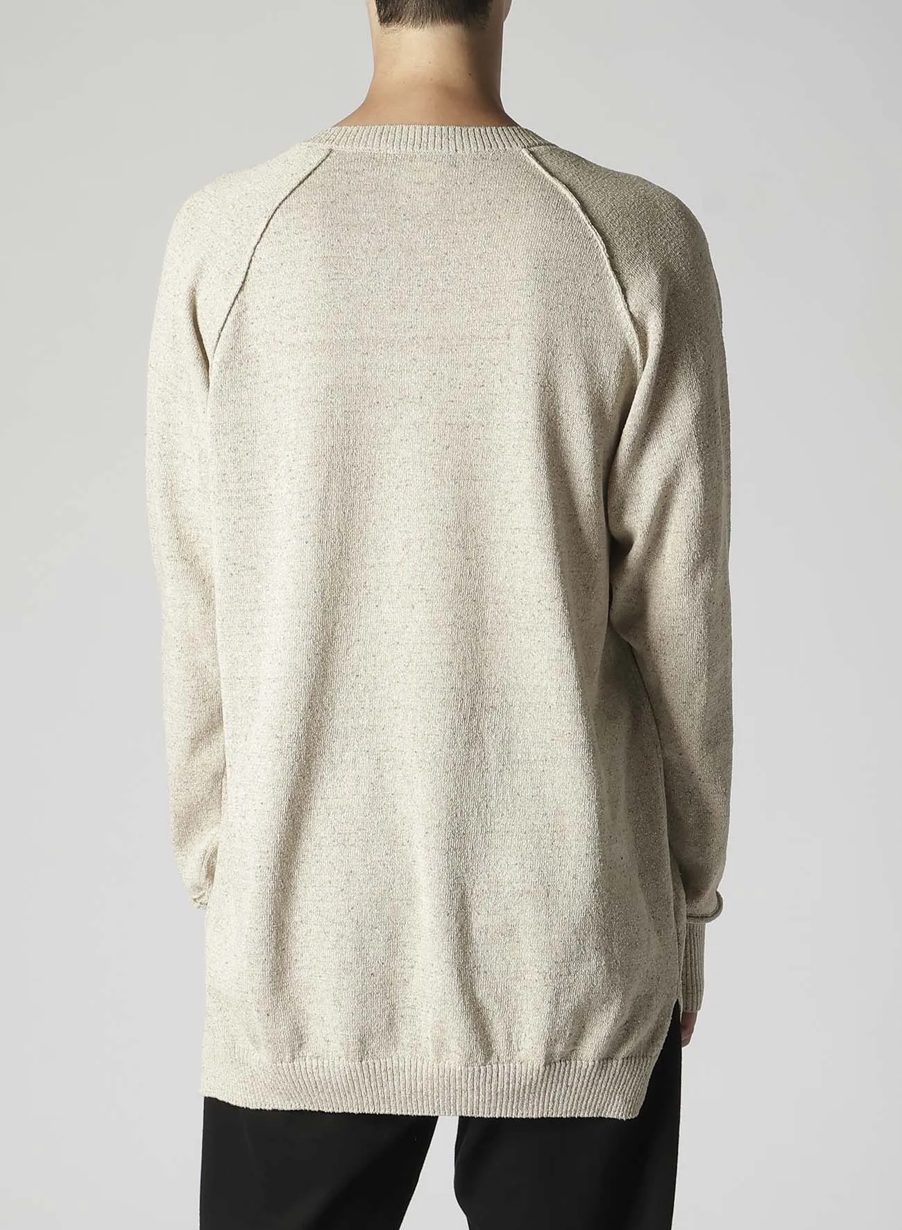 10G JERSEY STITCH COLLAR SLIT LONG SLEEVE sold by Yohji Yamamoto product image thumbnail 5