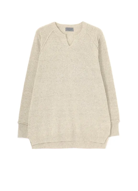 10G JERSEY STITCH COLLAR SLIT LONG SLEEVE sold by Yohji Yamamoto