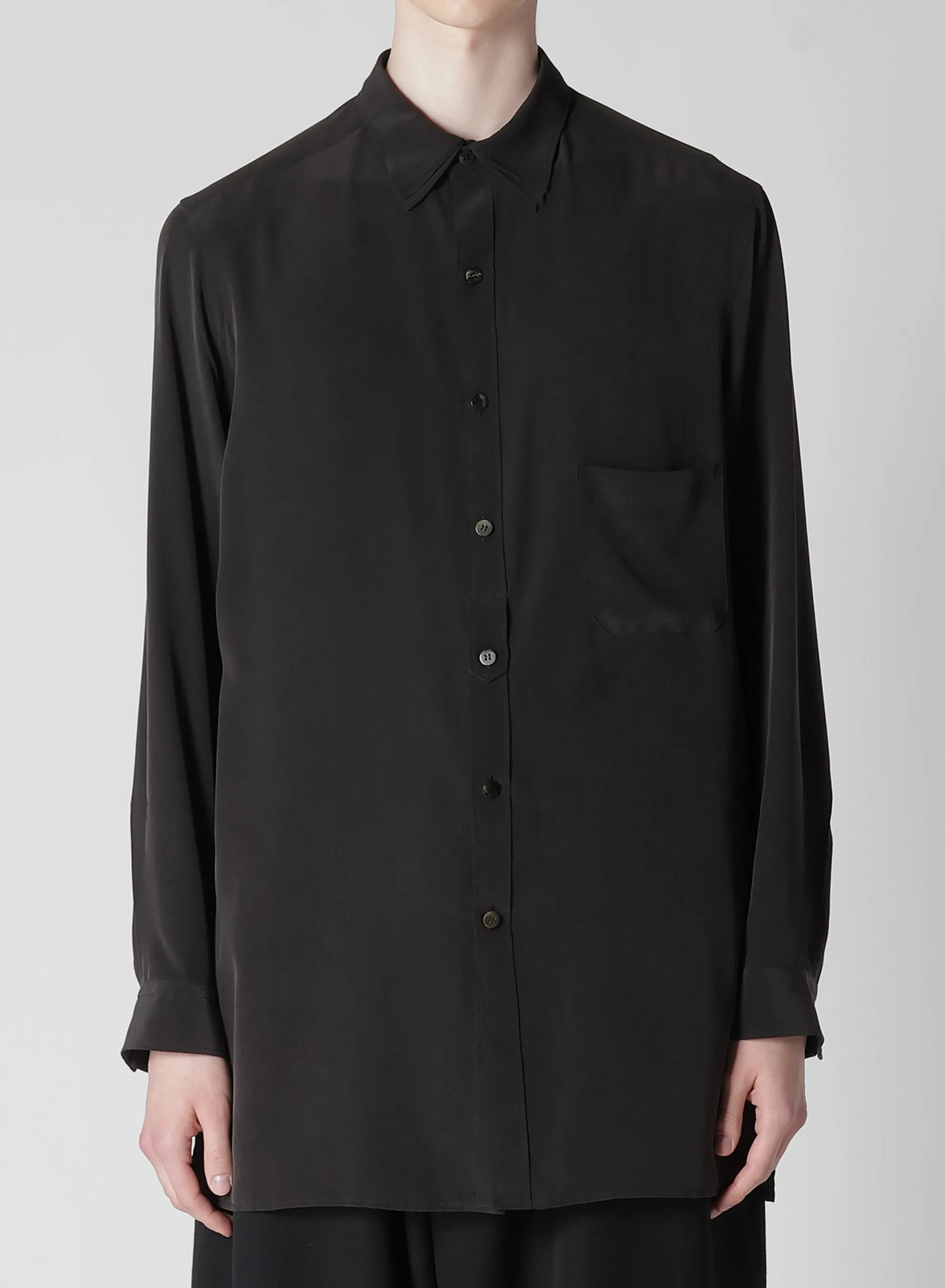 16M DECINE PLACKET TAB TRIPLE COLLAR BLOUSE sold by Yohji Yamamoto product image thumbnail 2