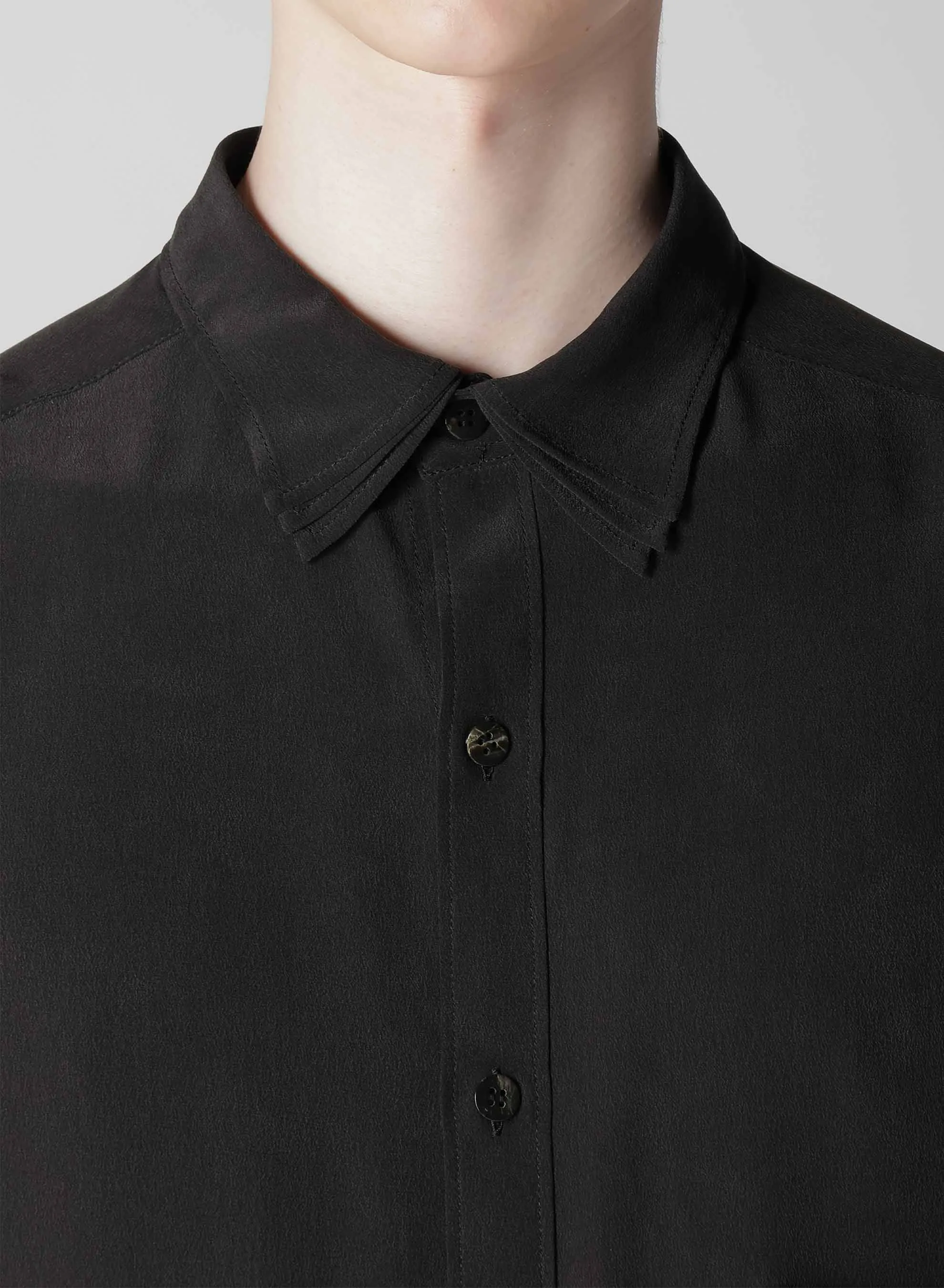 16M DECINE PLACKET TAB TRIPLE COLLAR BLOUSE sold by Yohji Yamamoto product image thumbnail 4