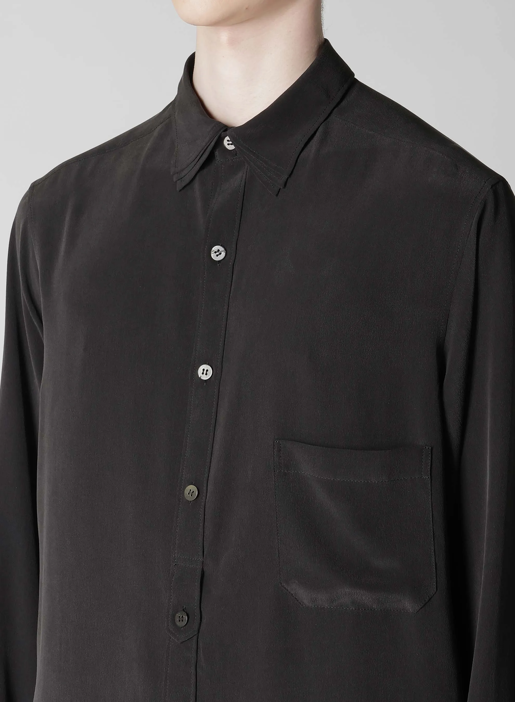 16M DECINE PLACKET TAB TRIPLE COLLAR BLOUSE sold by Yohji Yamamoto product image thumbnail 3