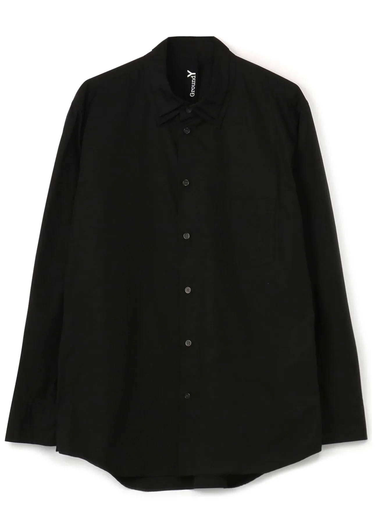 100/2 COTTON BROADCLOTH DOUBLE COLLAR SHIRT sold by Yohji Yamamoto product image thumbnail 2