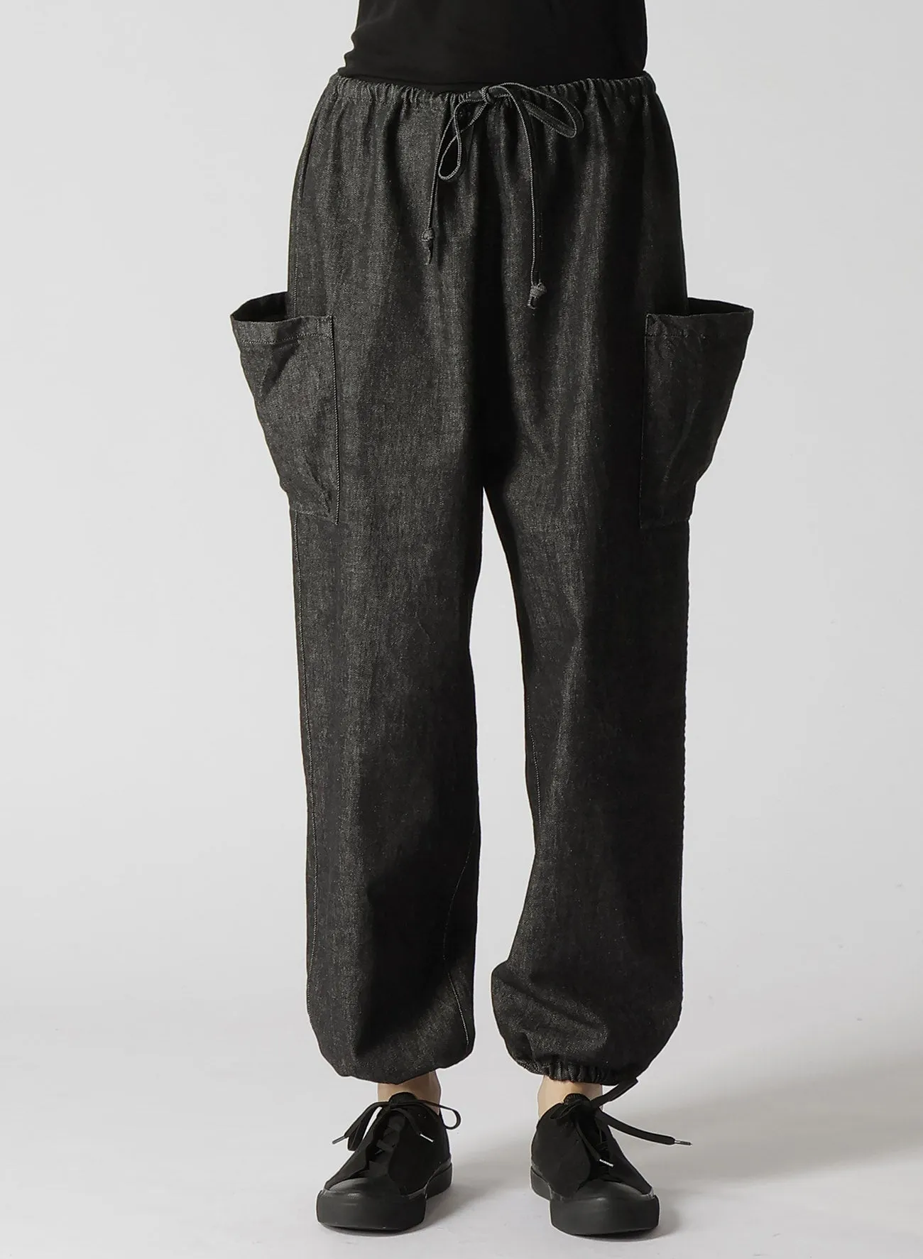 10OZ UNEVEN YARN DENIM RELEXED FIT PANTS sold by Yohji Yamamoto product image thumbnail 2