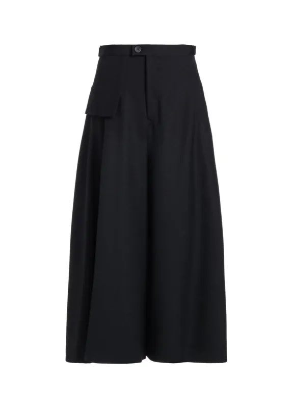 2/60 WOOL GABARDINE R LAYERED PANTS sold by Yohji Yamamoto