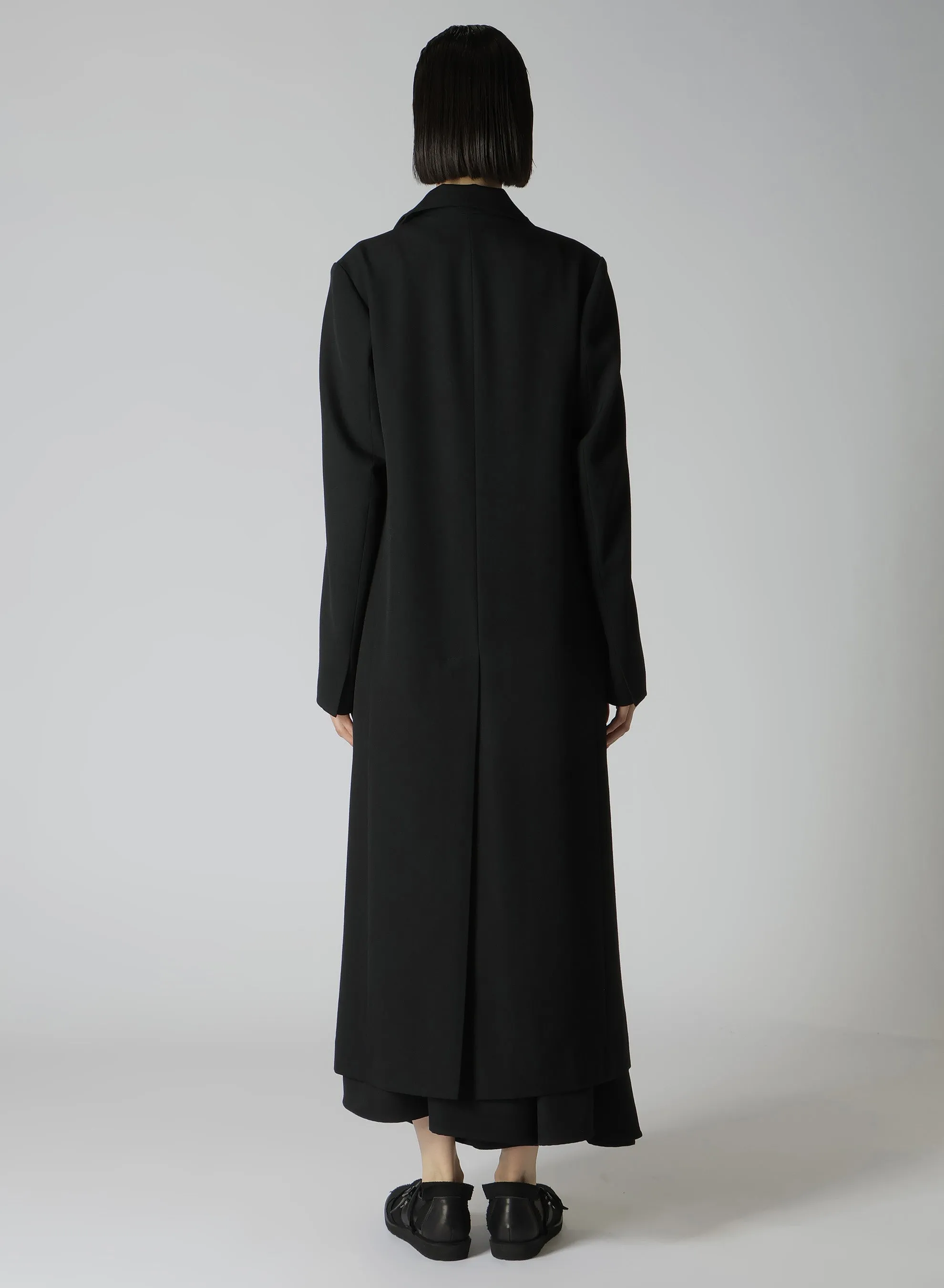 2/60 WOOL GABARDINE R DOUBLE LAYERED LONG COAT sold by Yohji Yamamoto product image thumbnail 5