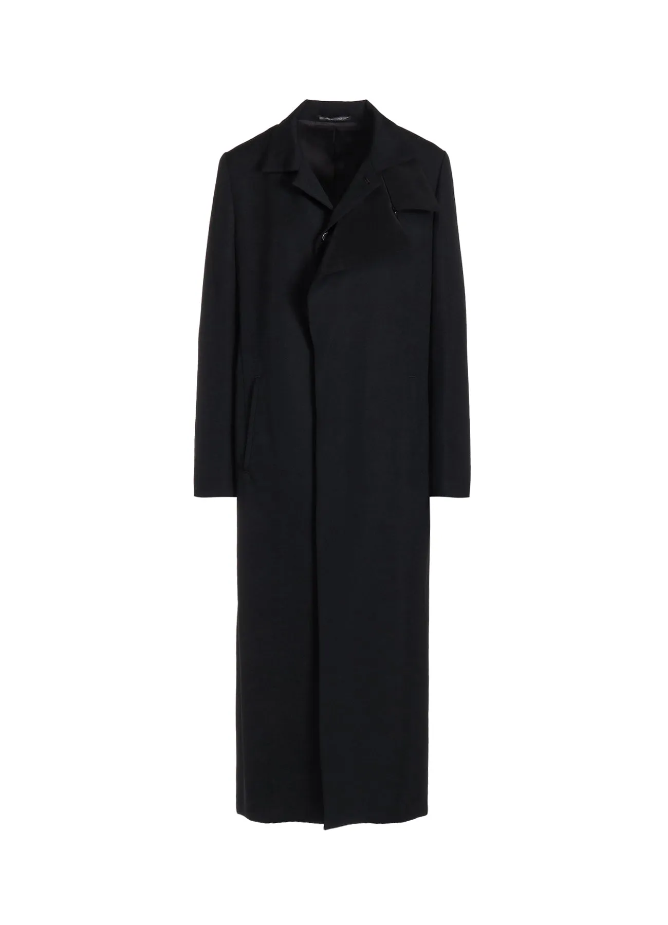 2/60 WOOL GABARDINE R DOUBLE LAYERED LONG COAT sold by Yohji Yamamoto