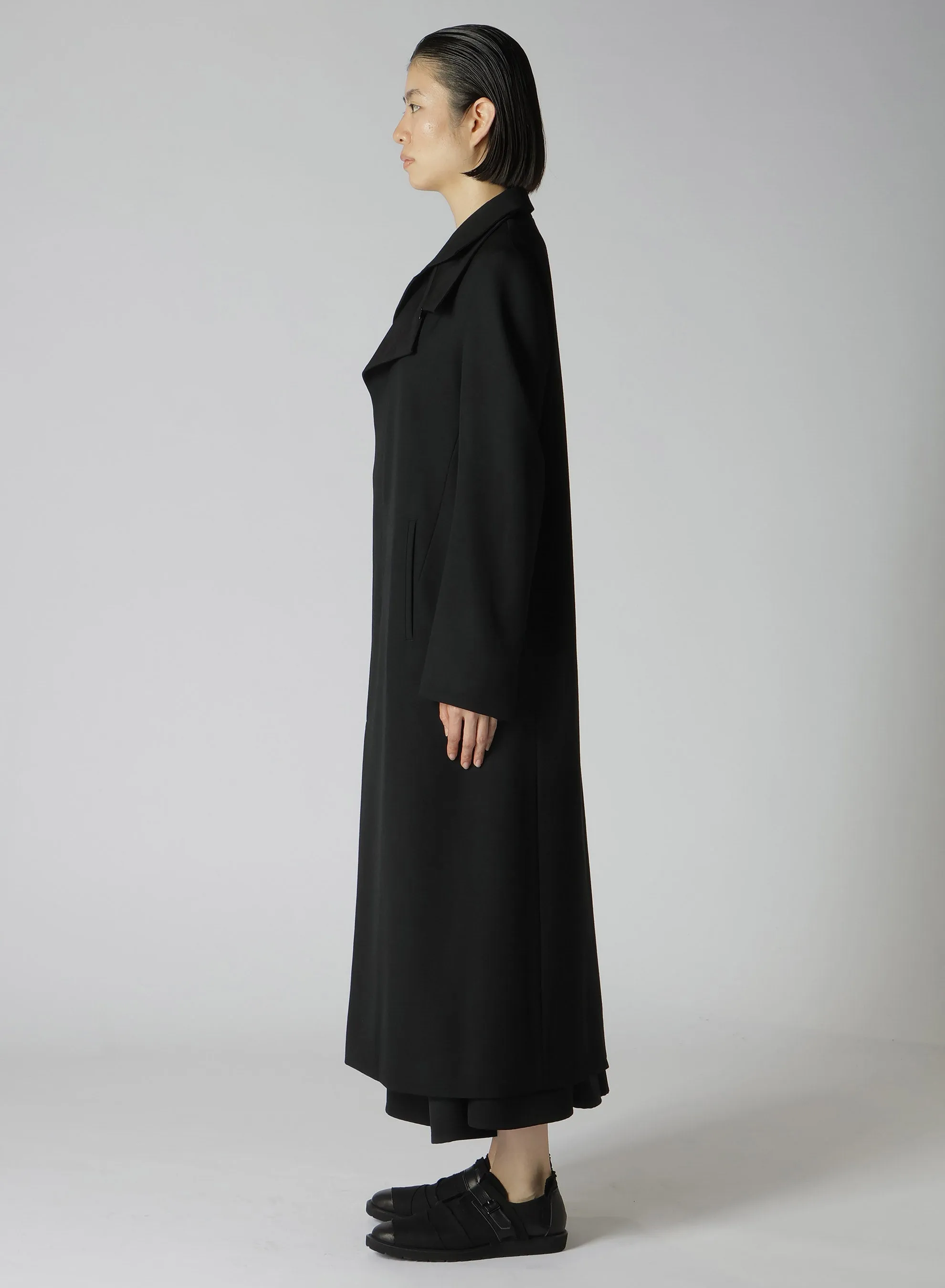 2/60 WOOL GABARDINE R DOUBLE LAYERED LONG COAT sold by Yohji Yamamoto product image thumbnail 4