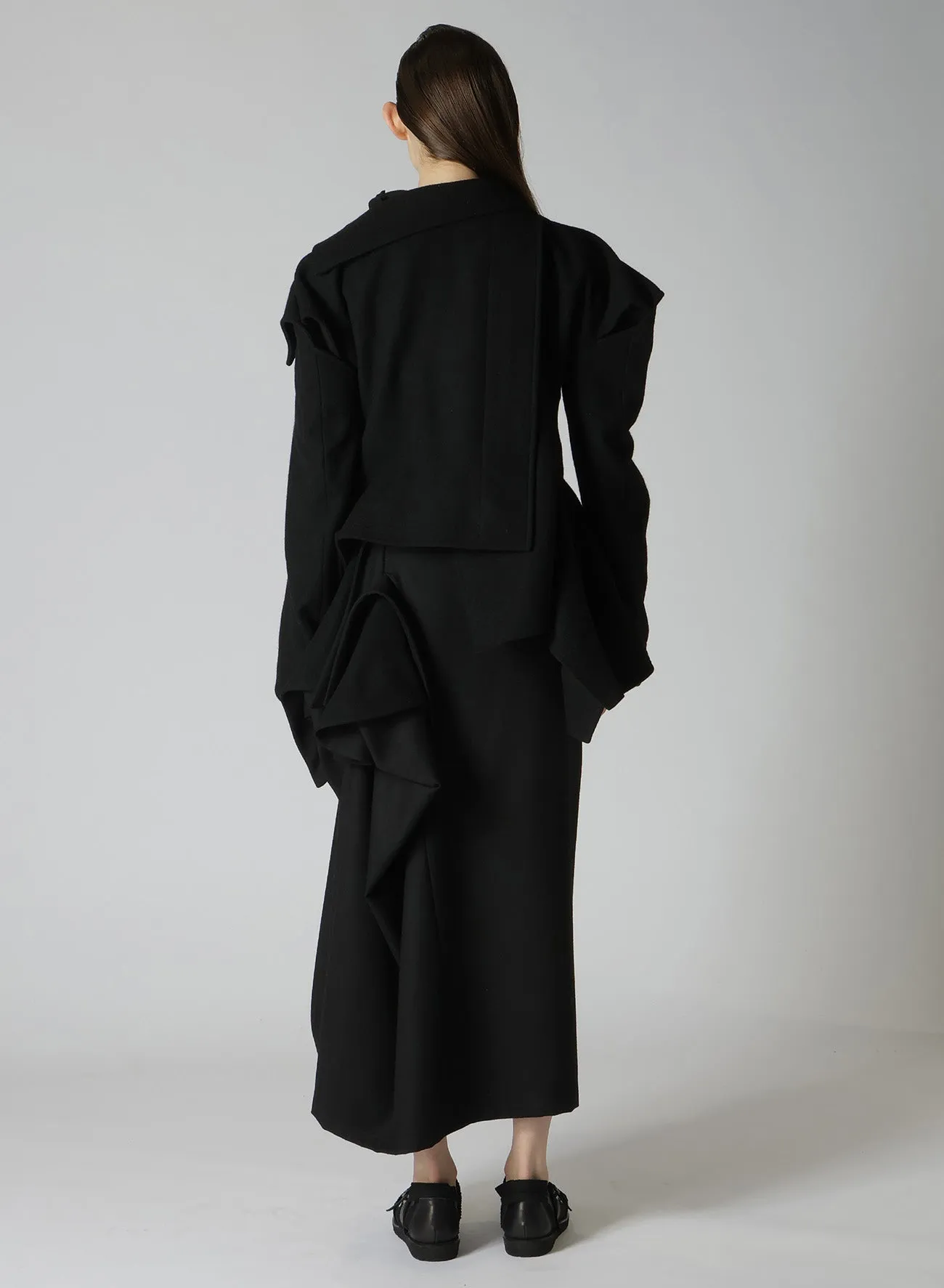 1/16 FLANNEL 3D SLV ASYMMETRY COAT sold by Yohji Yamamoto product image thumbnail 5