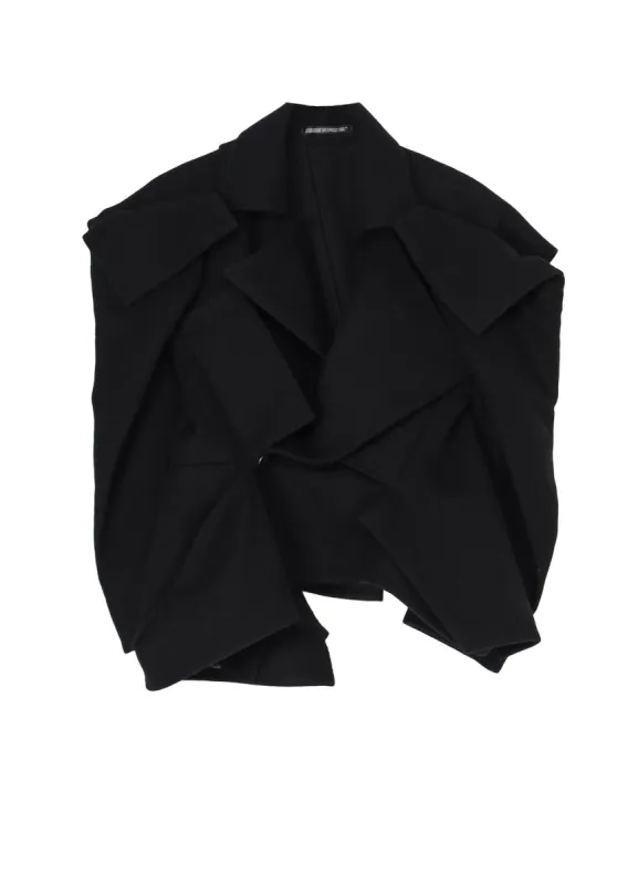 1/16 FLANNEL 3D SLV ASYMMETRY COAT sold by Yohji Yamamoto