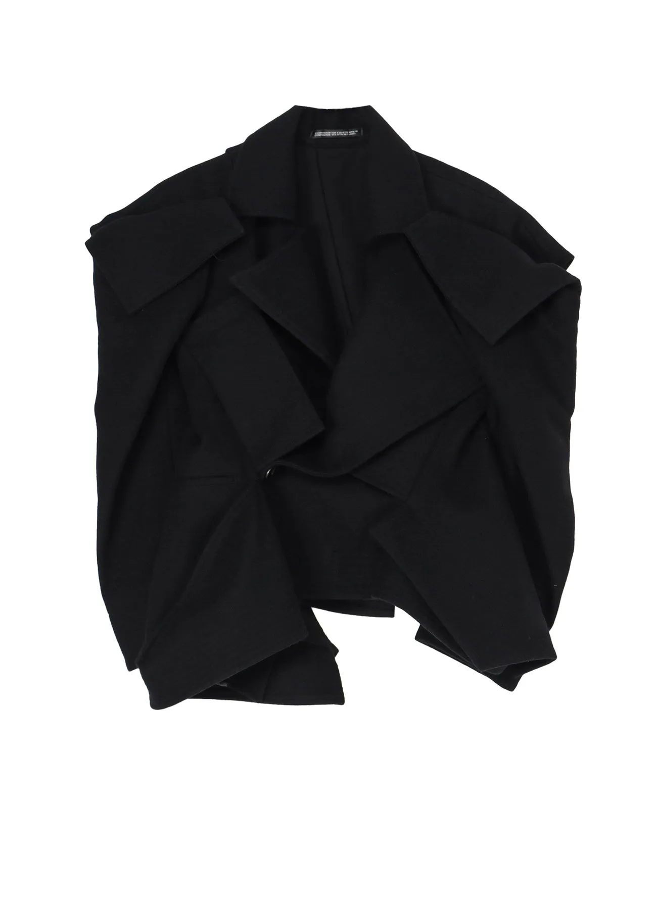 1/16 FLANNEL 3D SLV ASYMMETRY COAT sold by Yohji Yamamoto