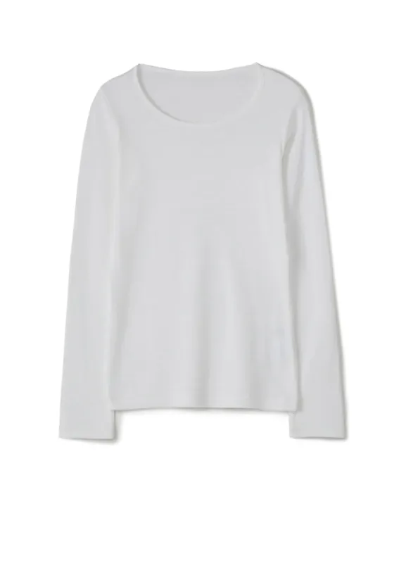 100/2 Strong Twisted Smooth Side Name Round Neck T sold by Yohji Yamamoto
