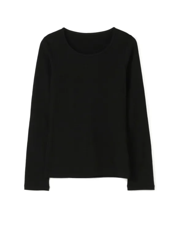 100/2 Strong Twisted Smooth Side Name Round Neck T sold by Yohji Yamamoto