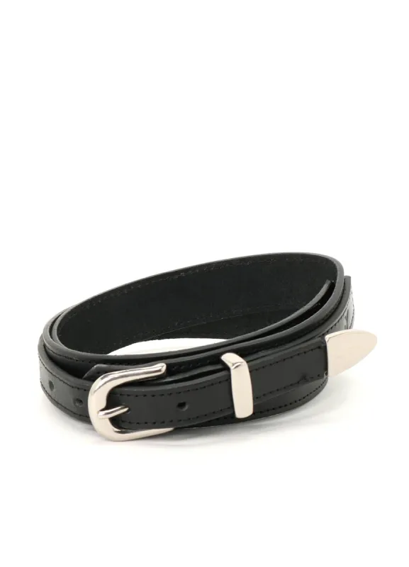 COW LEATHER 3-PIECE BUCKLE BELT made by Yohji Yamamoto
