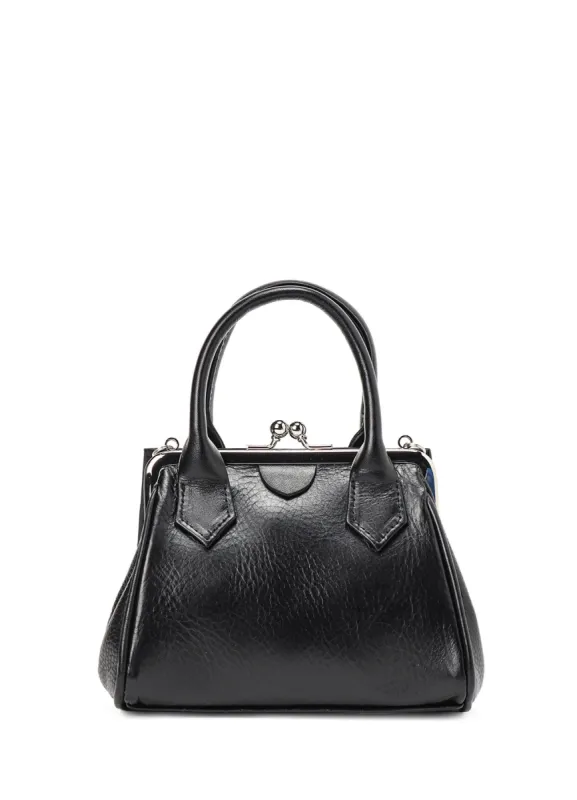 MATTE SMOOTH×SHRINK COMBI MICRO CLASP BAG sold by Yohji Yamamoto