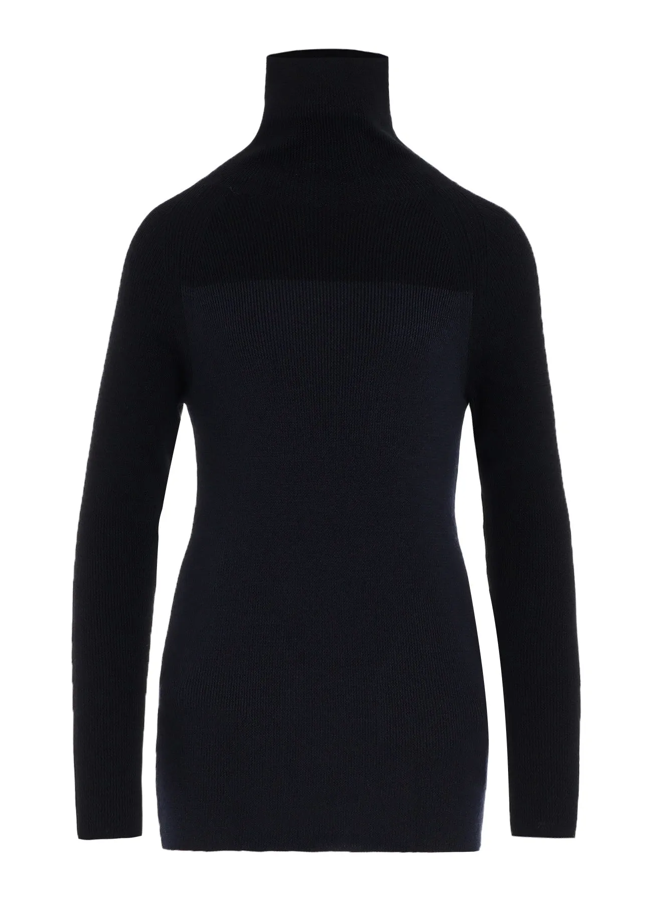 STANDARD WOOL WOSHABLE PLAIN STITCH SIDE TUETLE LONG TURTLE KNITWEAR sold by Yohji Yamamoto product image thumbnail 2